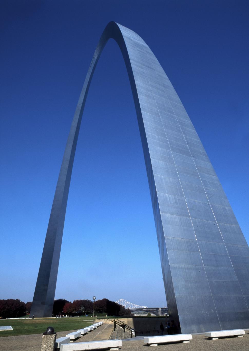 St Louis Arch From Below Unique Perspective St. Louis City Saint Louis Missouri State USA United States