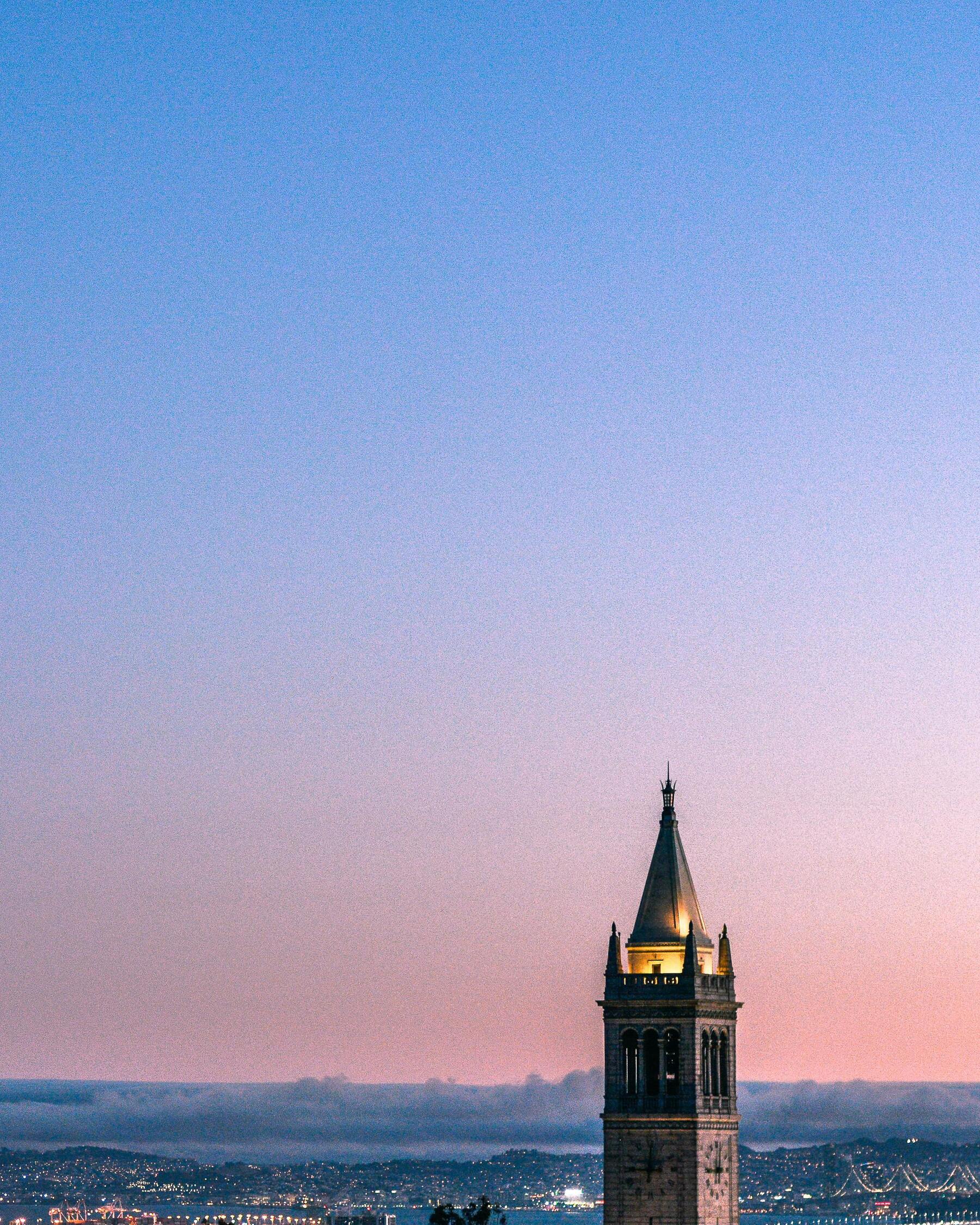 Sather Tower Sunset Best Wallpapers For Berkeley San Francisco California State USA United States