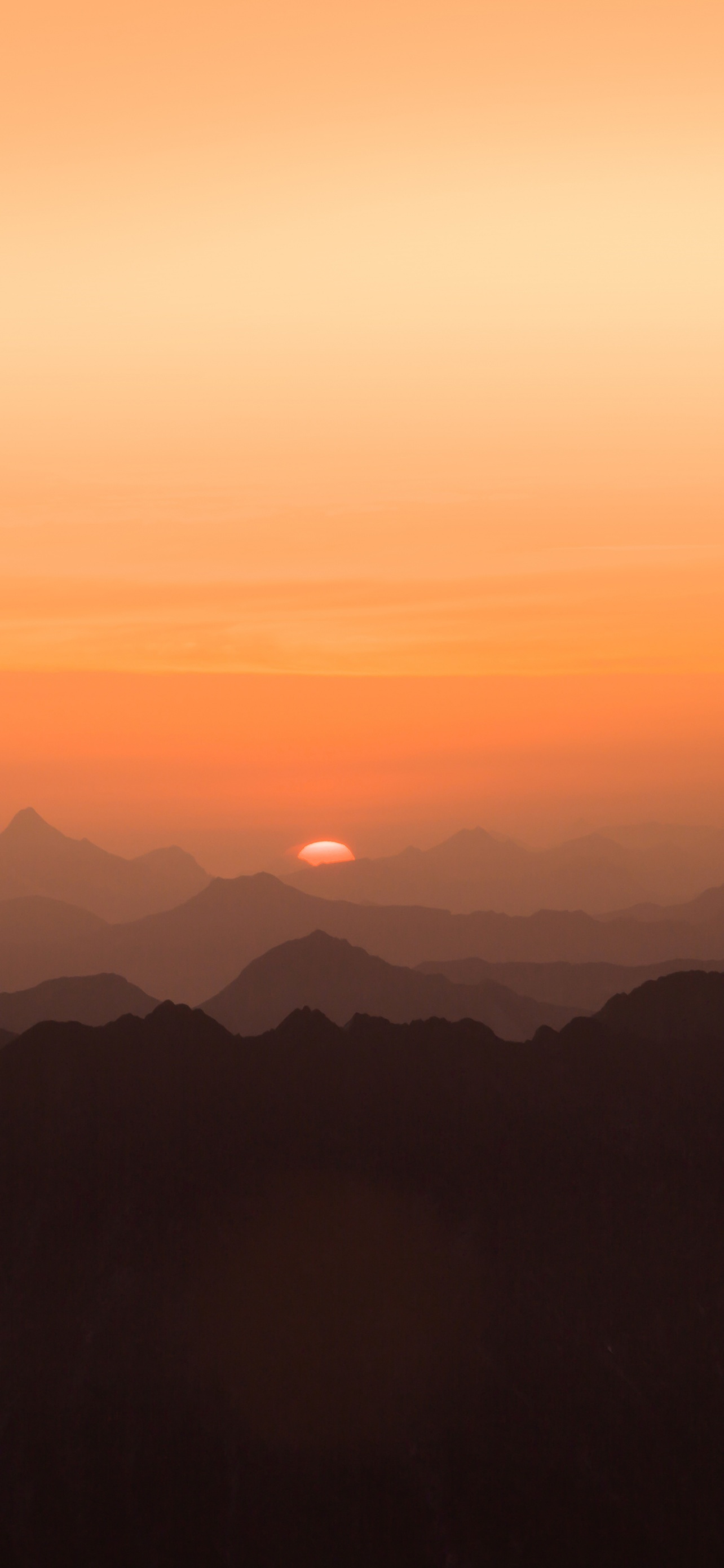 Sunset Mountains Scenery Dusk 5K