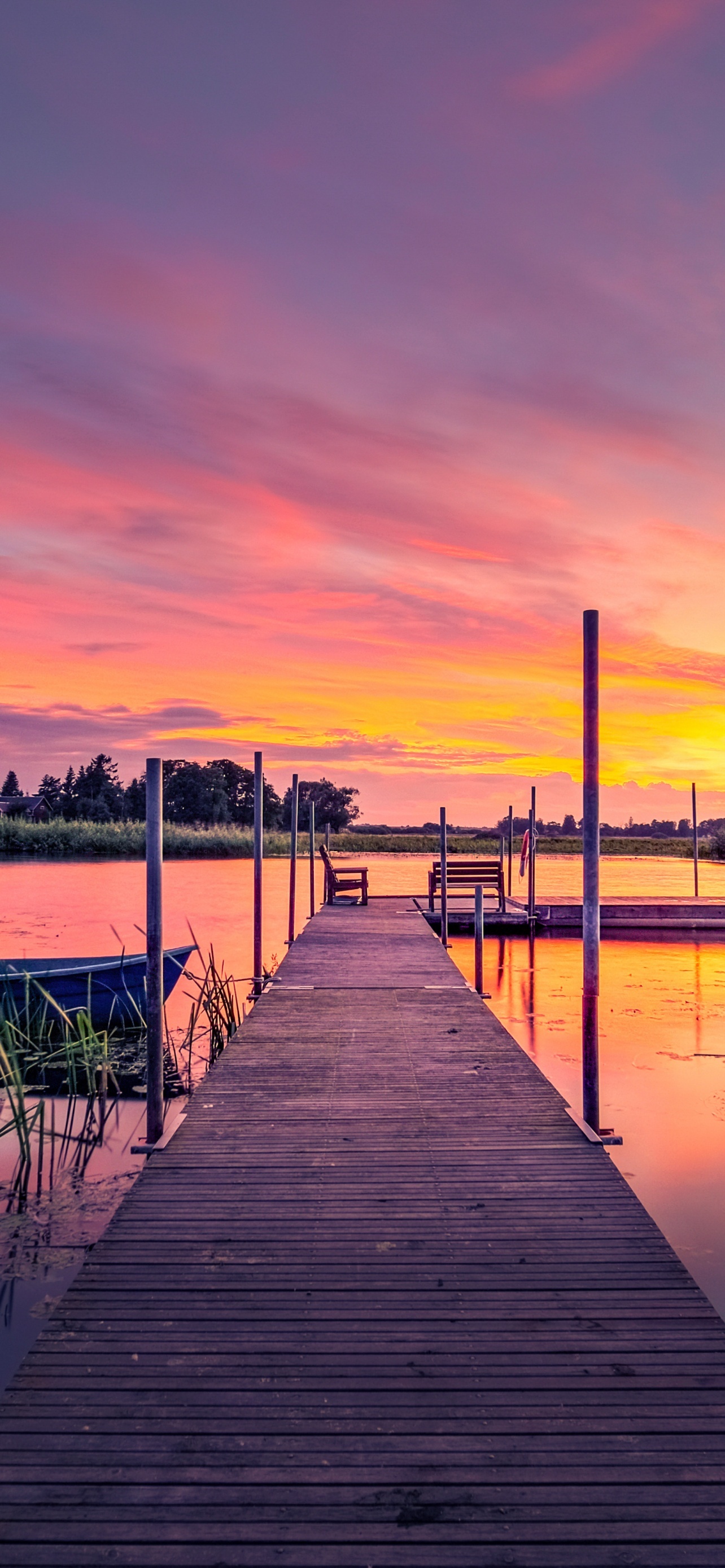 Sunset Sweden Lake Pier Top Best Trending Desktop Wallpapers Backgrounds And Screensavers For Apple iPhone And Google Android 4K 5K 6K HDR High Resolution High Definition