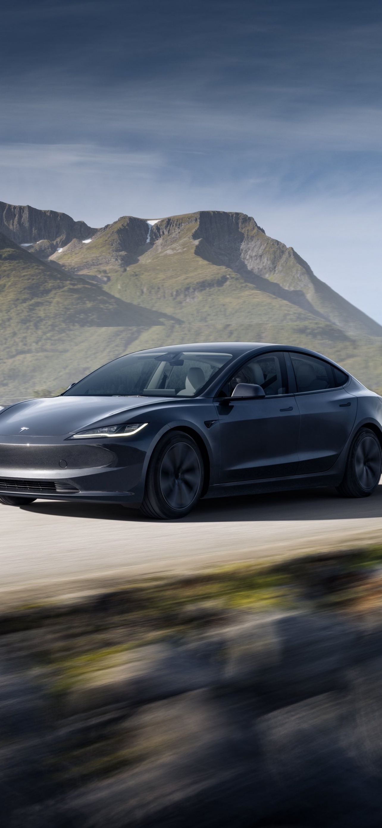 Tesla Model 3 Driving Fast Cars Best iPhone And Android Desktop Lock Screen Home Screen Wallpapers Backgrounds And Screensavers 2025