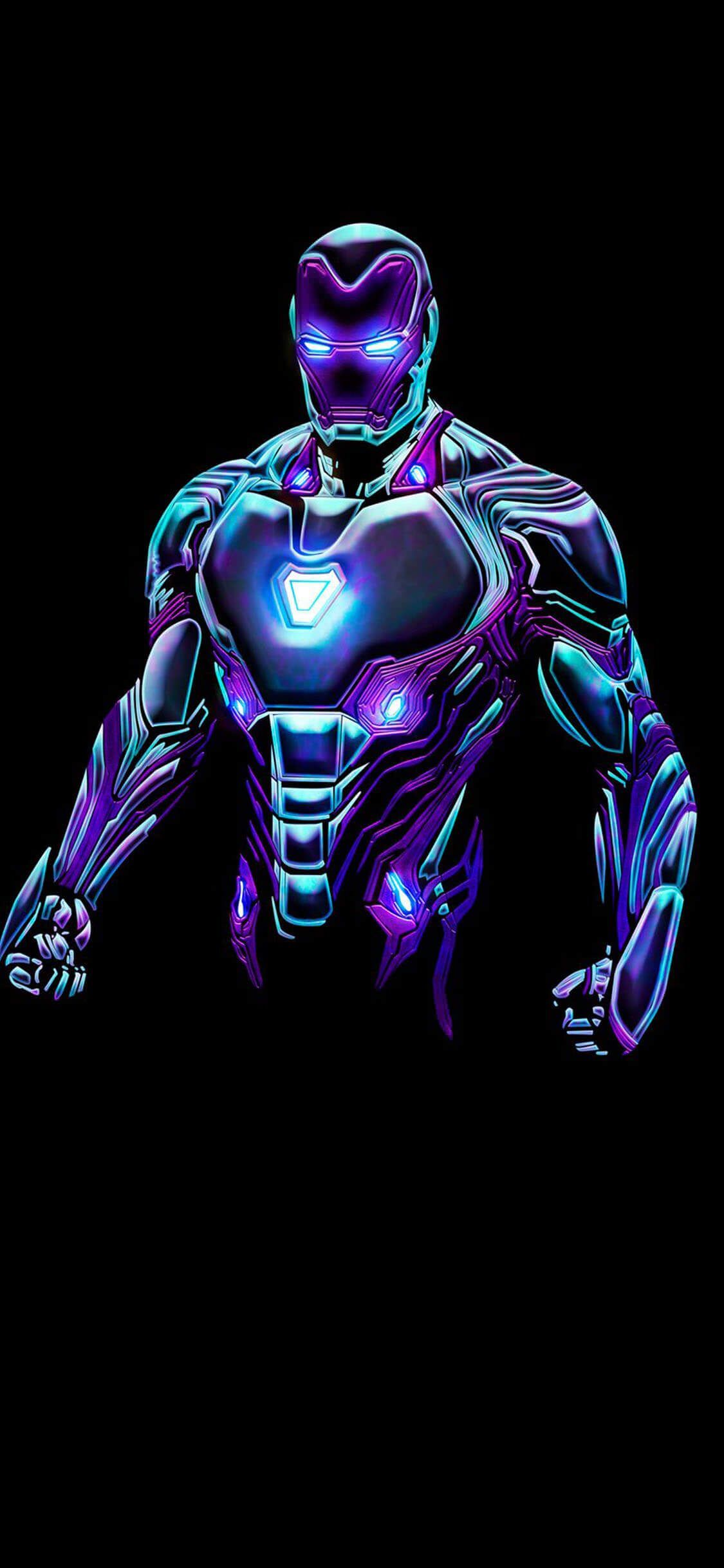 Tony Stark Iron Man Movie Marvel Disney Blue wallpaper for Apple iPhone, Apple Watch, Mac, iPad and Apple Watch