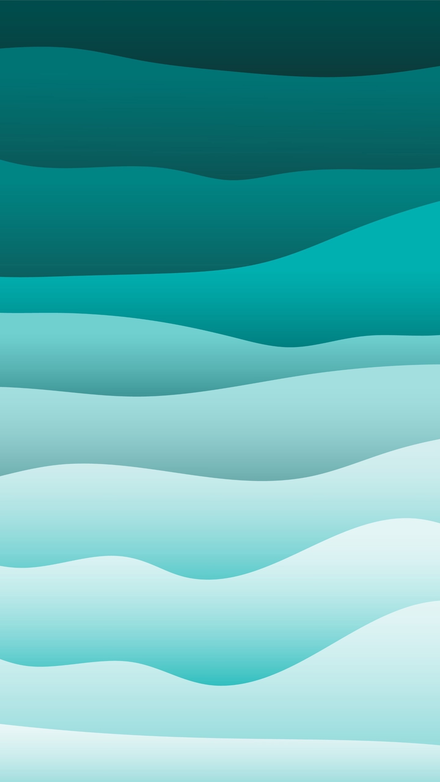 Turquoise Wavy Waves Abstract