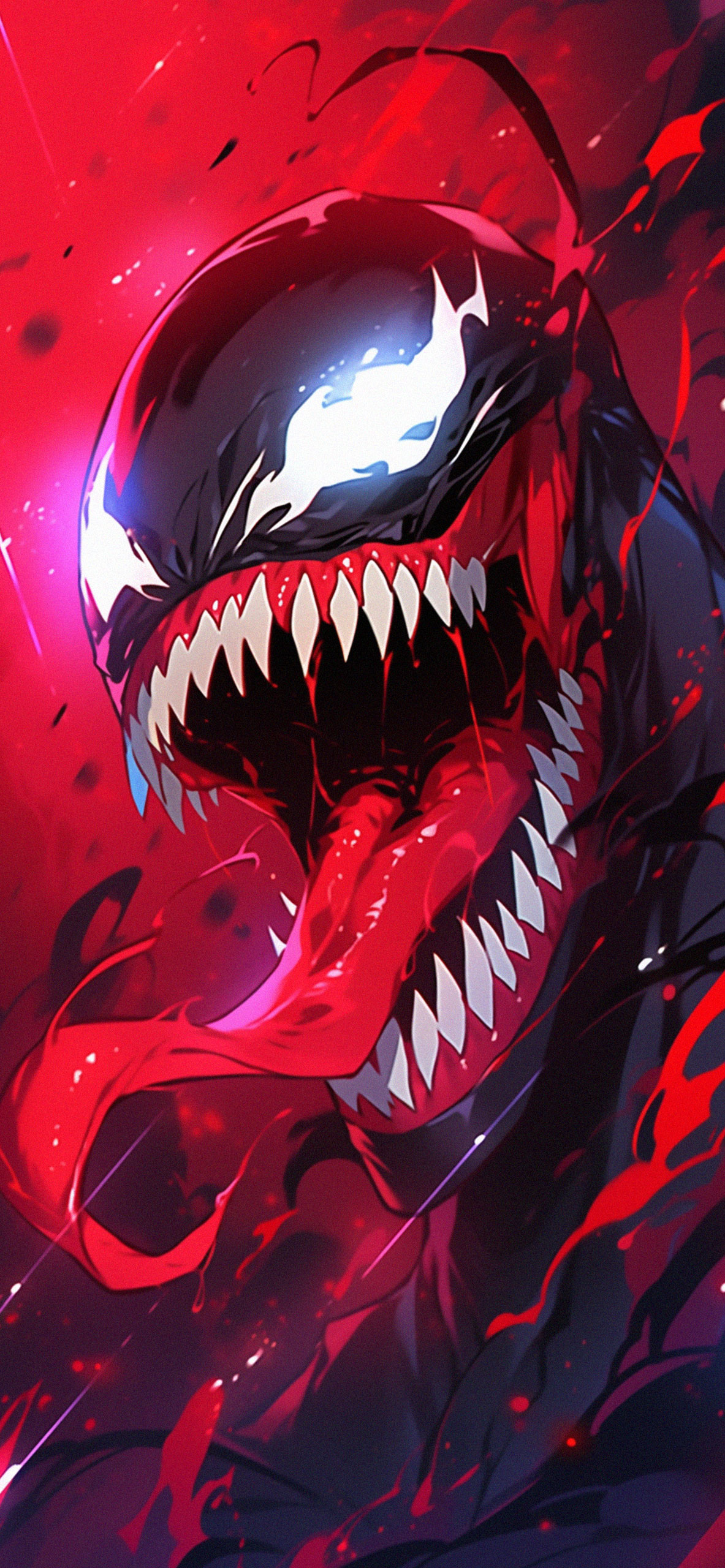 Venom Marvel Movie Red Comic wallpaper for Apple iPhone, Apple Watch, Mac, iPad and Apple Watch