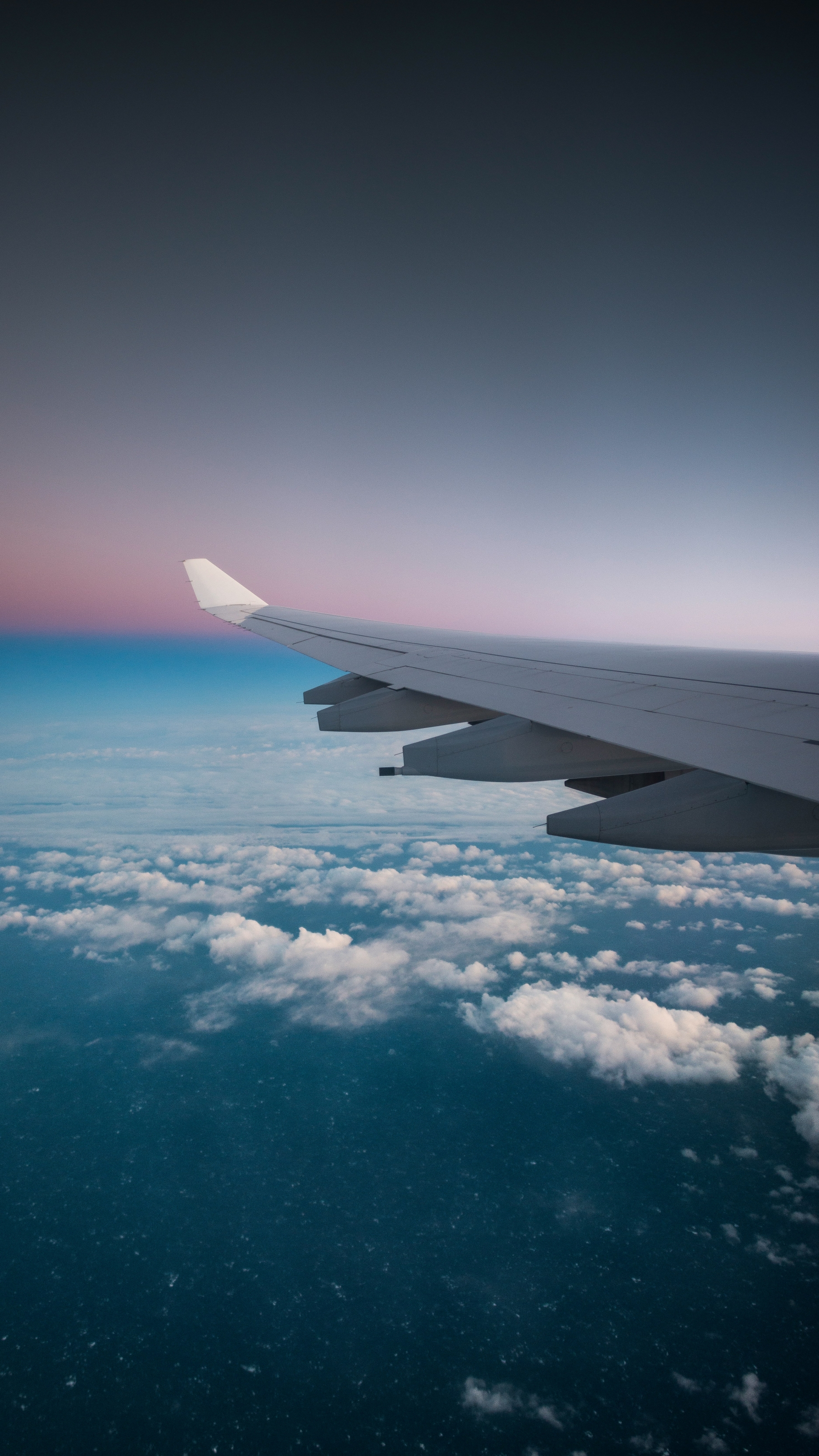 View From A Plane Window Clouds Plane Wing wallpaper for Apple iPhone, Apple Watch, Mac, iPad and Apple Watch