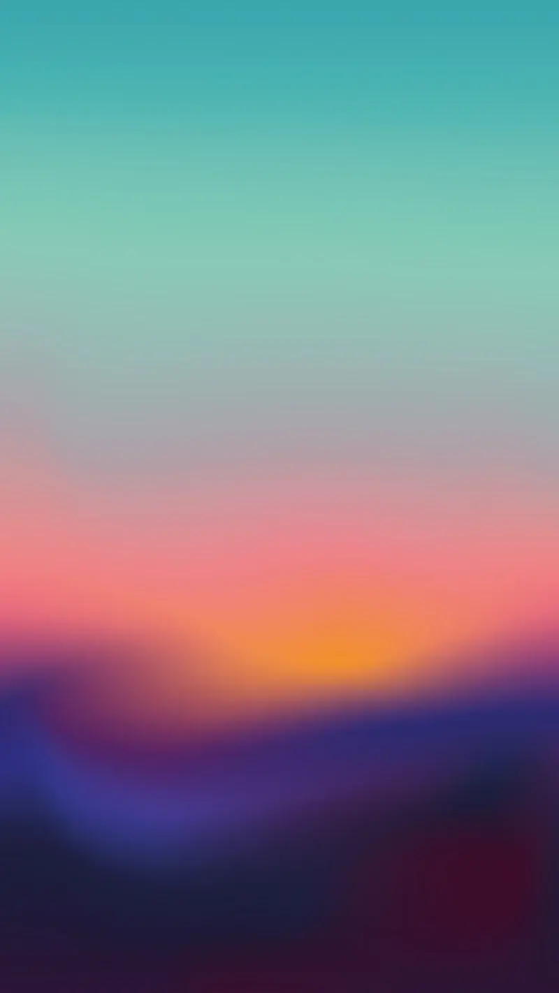 Wallpaper For Apple iPhone Blurry Gradient Sunset Sunrise Sky Over Mountains