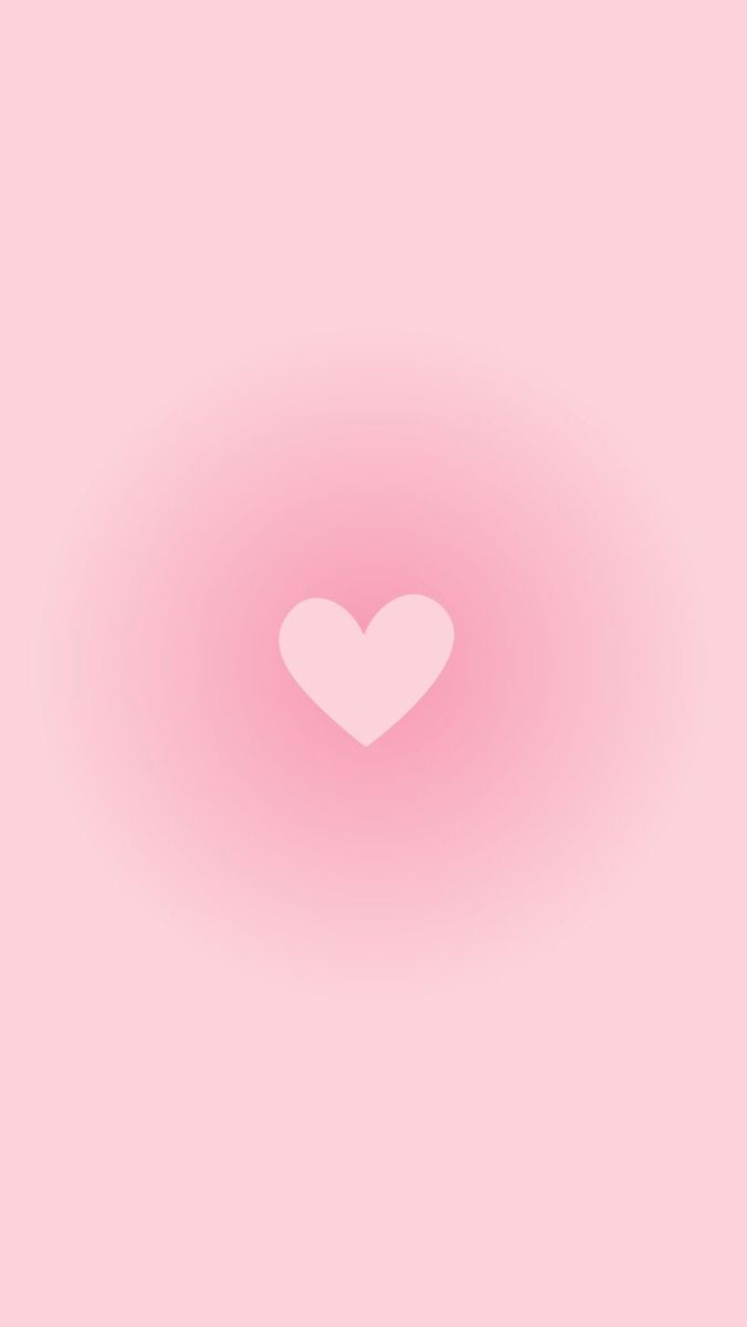 Wallpaper For Apple iPhone Pink Love Heart Gradient For Girls