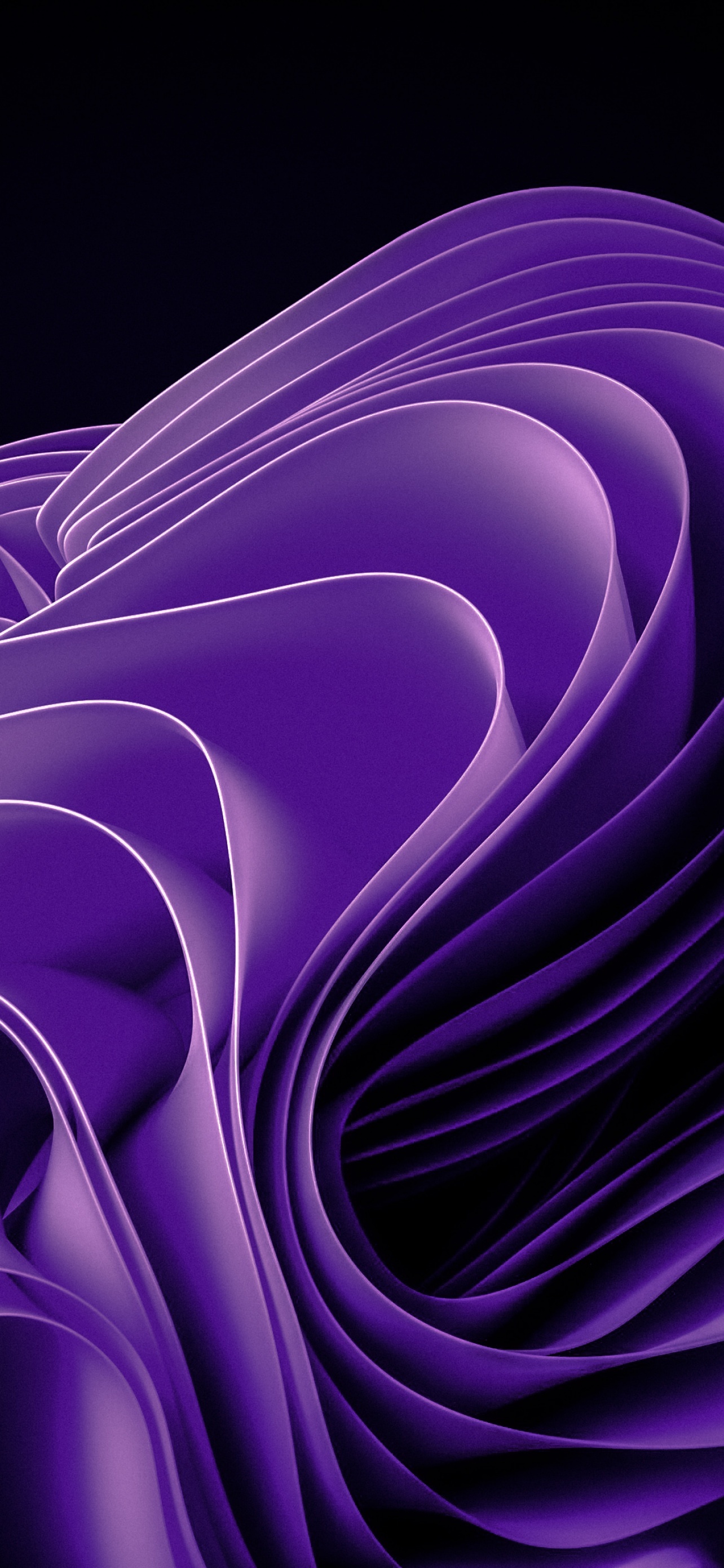 Windows 11 Stock Purple Abstract Black Background AMOLED wallpaper for Apple iPhone, Apple Watch, Mac, iPad and Apple Watch