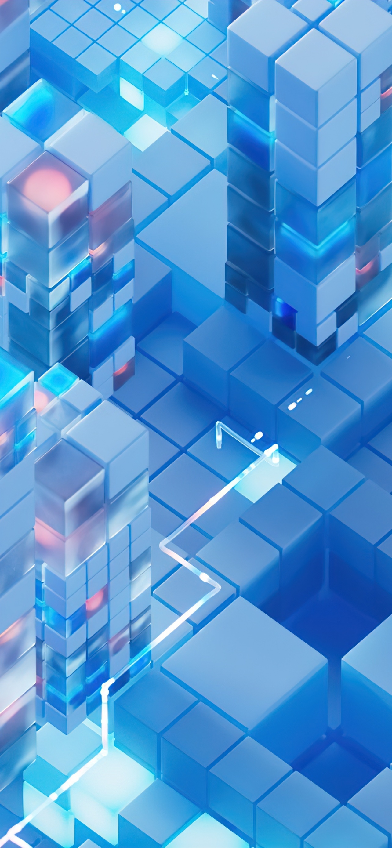 Windows 11 Windows 365 Blocks 3D Background Blue Background
