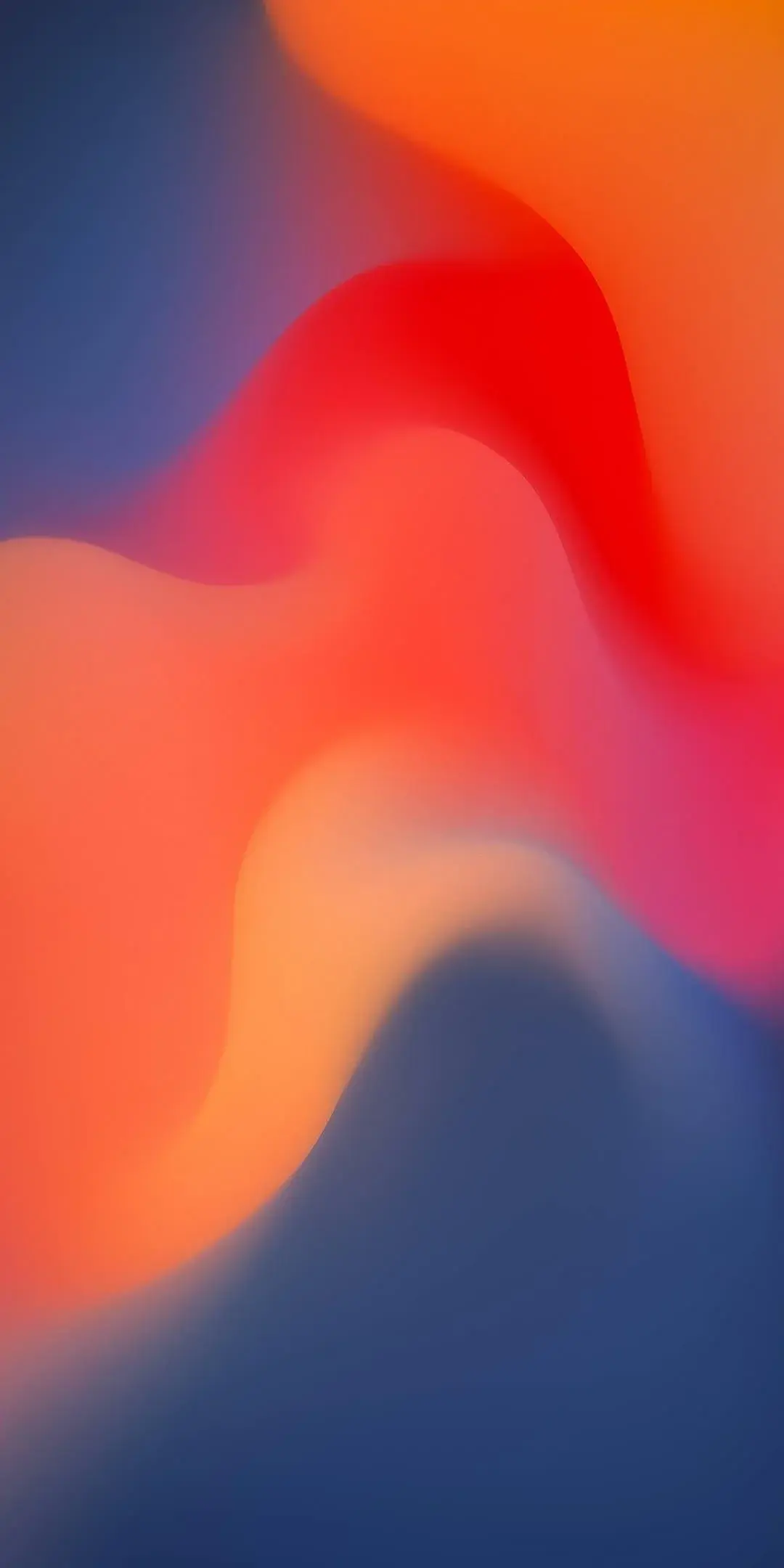 Xiaomi HyperOS Google Android Default Warm Orange Red Wavy Wave Gradient Abstract wallpaper for Apple iPhone, Apple Watch, Mac, iPad and Apple Watch