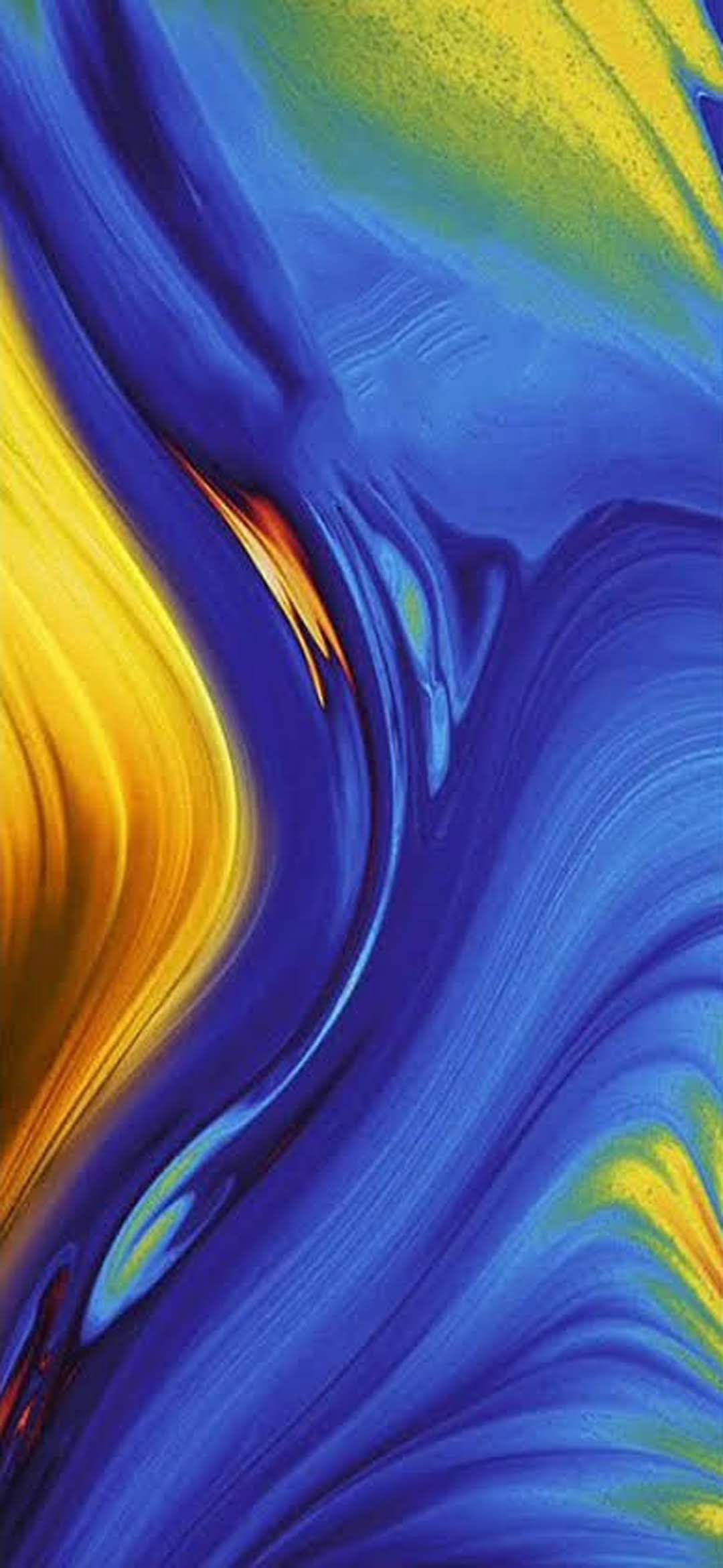 Xiaomi Mi Mix 3 Stock Blue Paint wallpaper for Apple iPhone, Apple Watch, Mac, iPad and Apple Watch