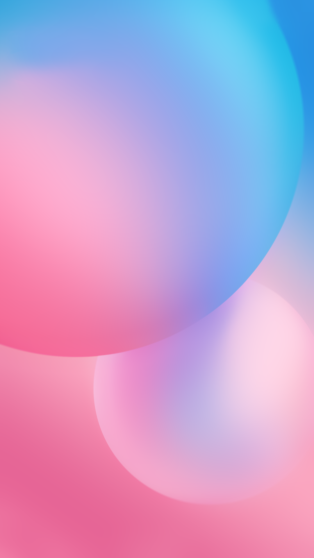 Xiaomi MIUI 9 Stock Stock Pink And Blue Bubbles HDR Popular 4K