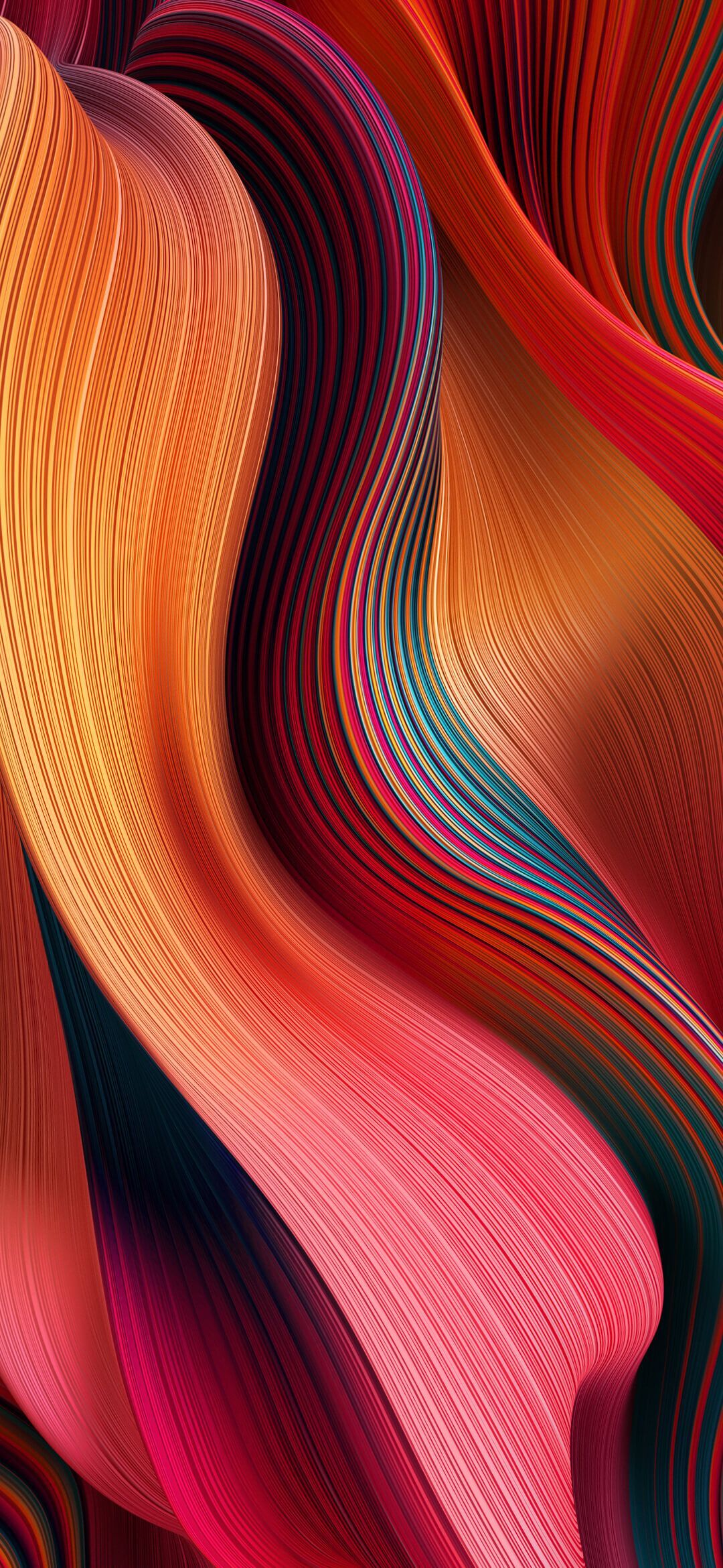 Xiaomi Poco X2 Stock Wallpapers Colourful Lines Red And Orange Abstract wallpaper for Apple iPhone, Apple Watch, Mac, iPad and Apple Watch