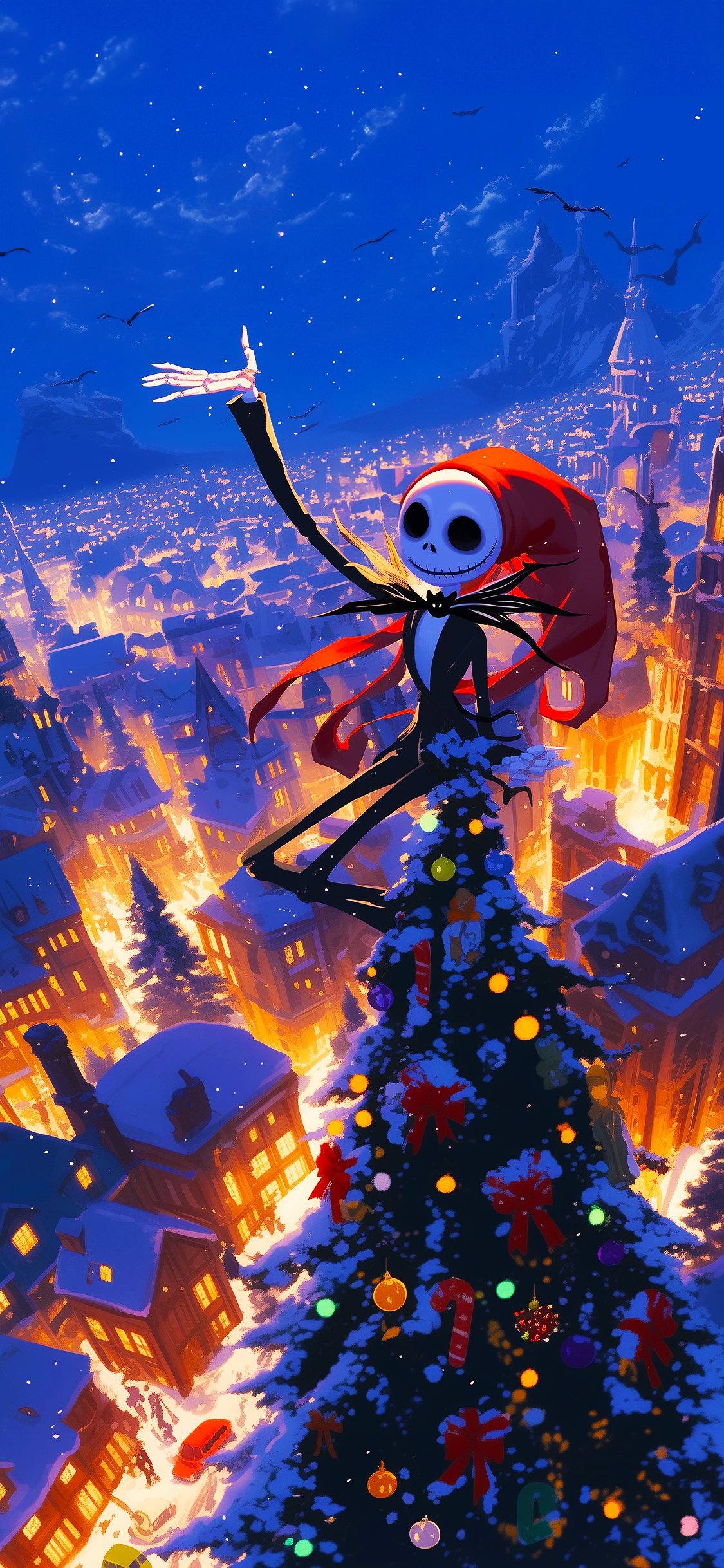 Xmas Christmas Skeleton Cartoon Movie wallpaper for Apple iPhone, Apple Watch, Mac, iPad and Apple Watch