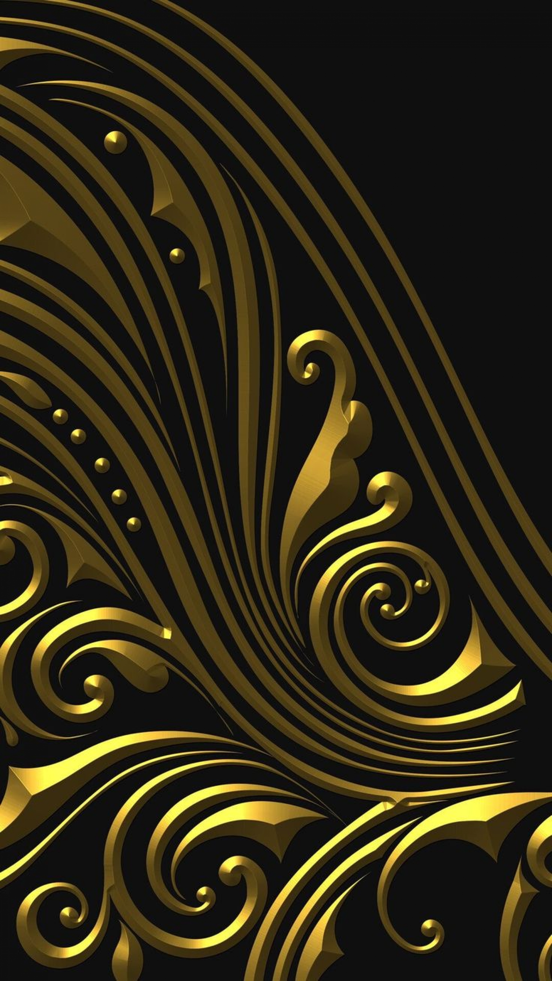 Yellow Gold Swirly wallpaper for Apple iPhone, Apple Watch, Mac, iPad and Apple Watch