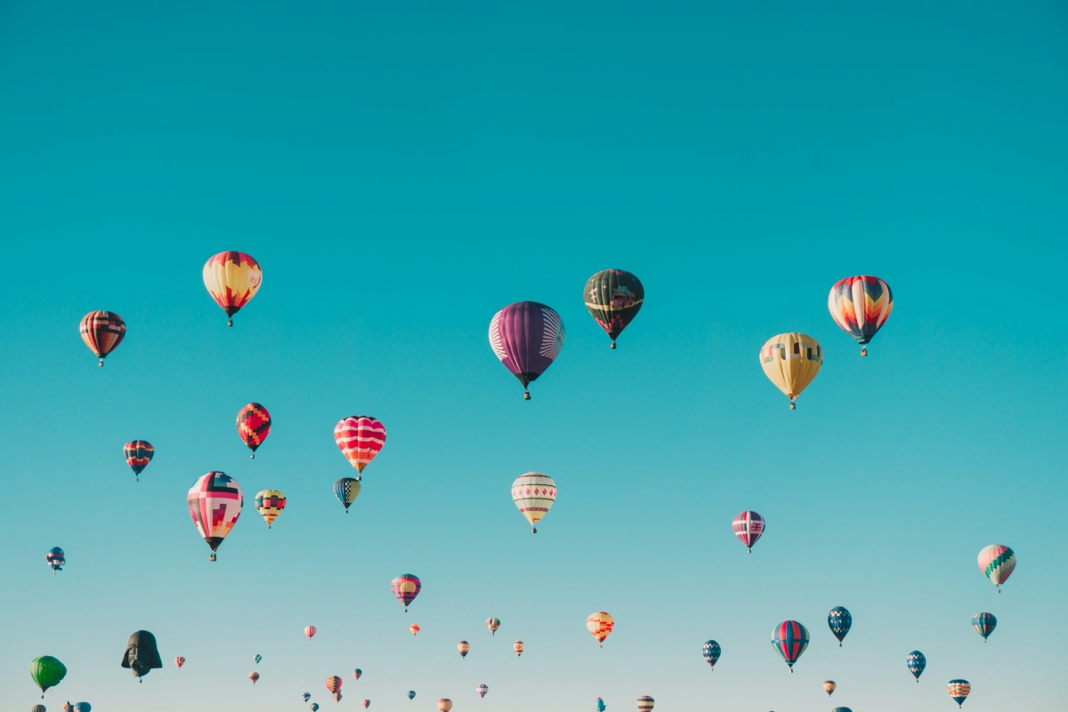 Hot Air Balloons In The Sky