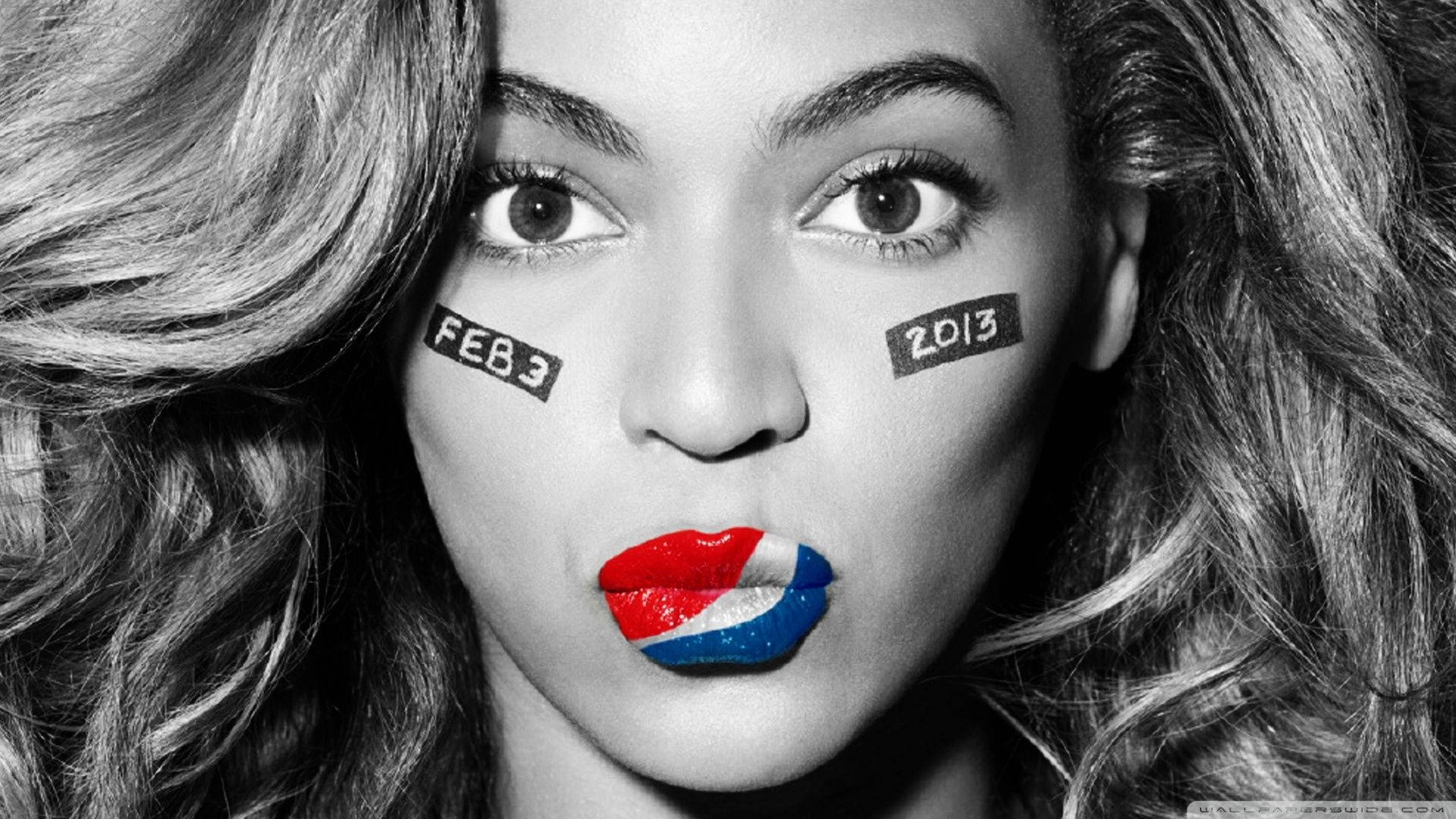 2013 Pepsi Beyonce Black And White wallpaper for Apple iPhone, Apple Watch, Mac, iPad and Apple Watch