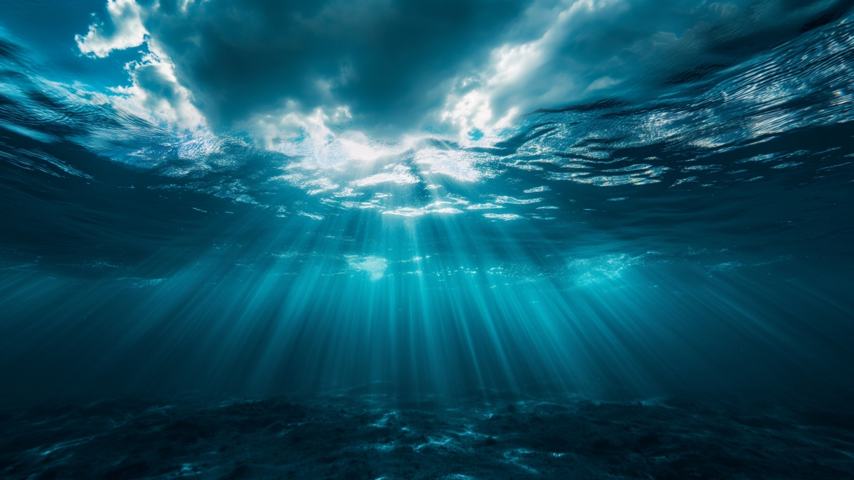 Sunshine Rays Underwater