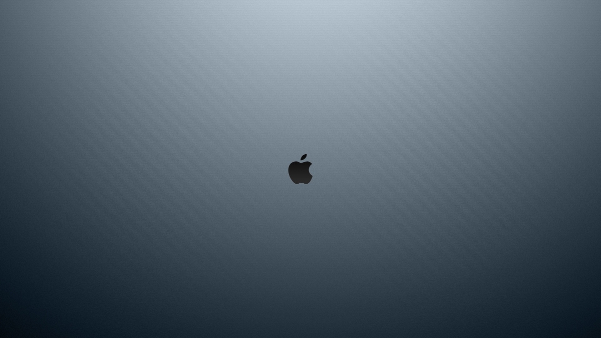 Dark Grey Apple Logo wallpaper for Apple iPhone, Mac, iPad and more