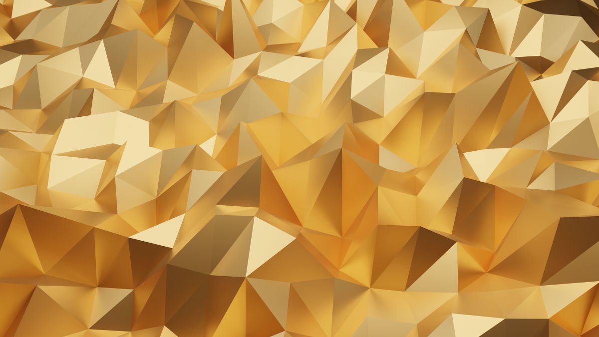 3D Royalty Luxury Modern Design Gold Polygon Wallpaper For Wall wallpaper for Apple iPhone, Apple Watch, Mac, iPad and Apple Watch