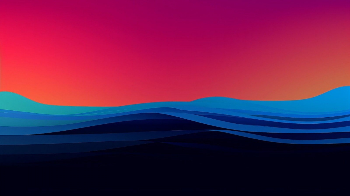 Gradient Color Waves Mac wallpaper for Apple iPhone, Mac, iPad and more