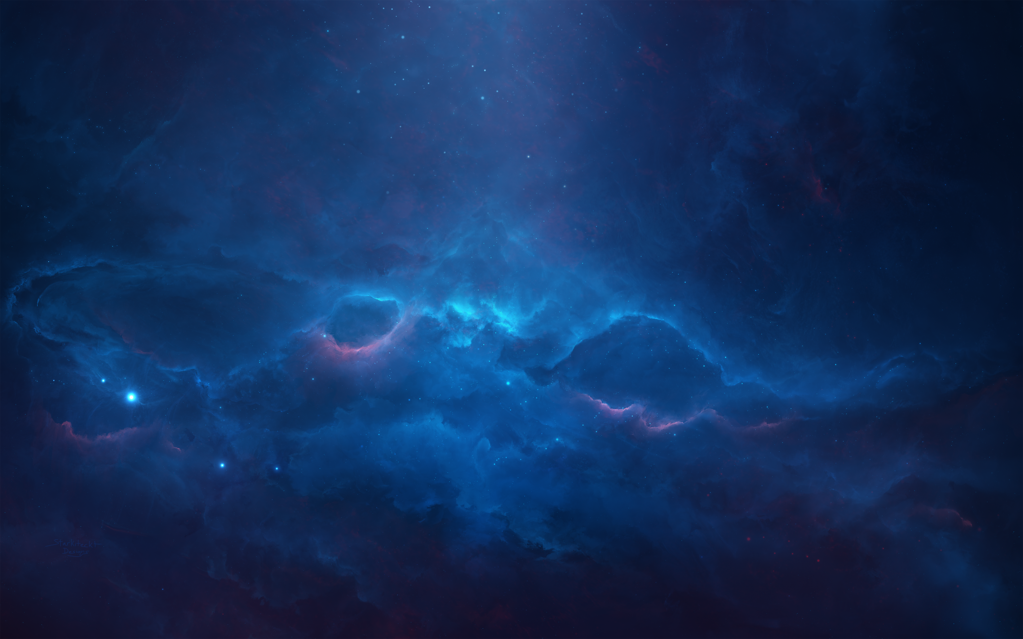 4K Blue Cosmos Dark Matter Universe wallpaper for Apple iPhone, Apple Watch, Mac, iPad and Apple Watch