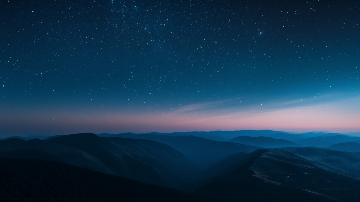 Dark Dramatic Dusk With Mountains 4K HD wallpaper for Apple iPhone, Apple Watch, Mac, iPad and Apple Watch