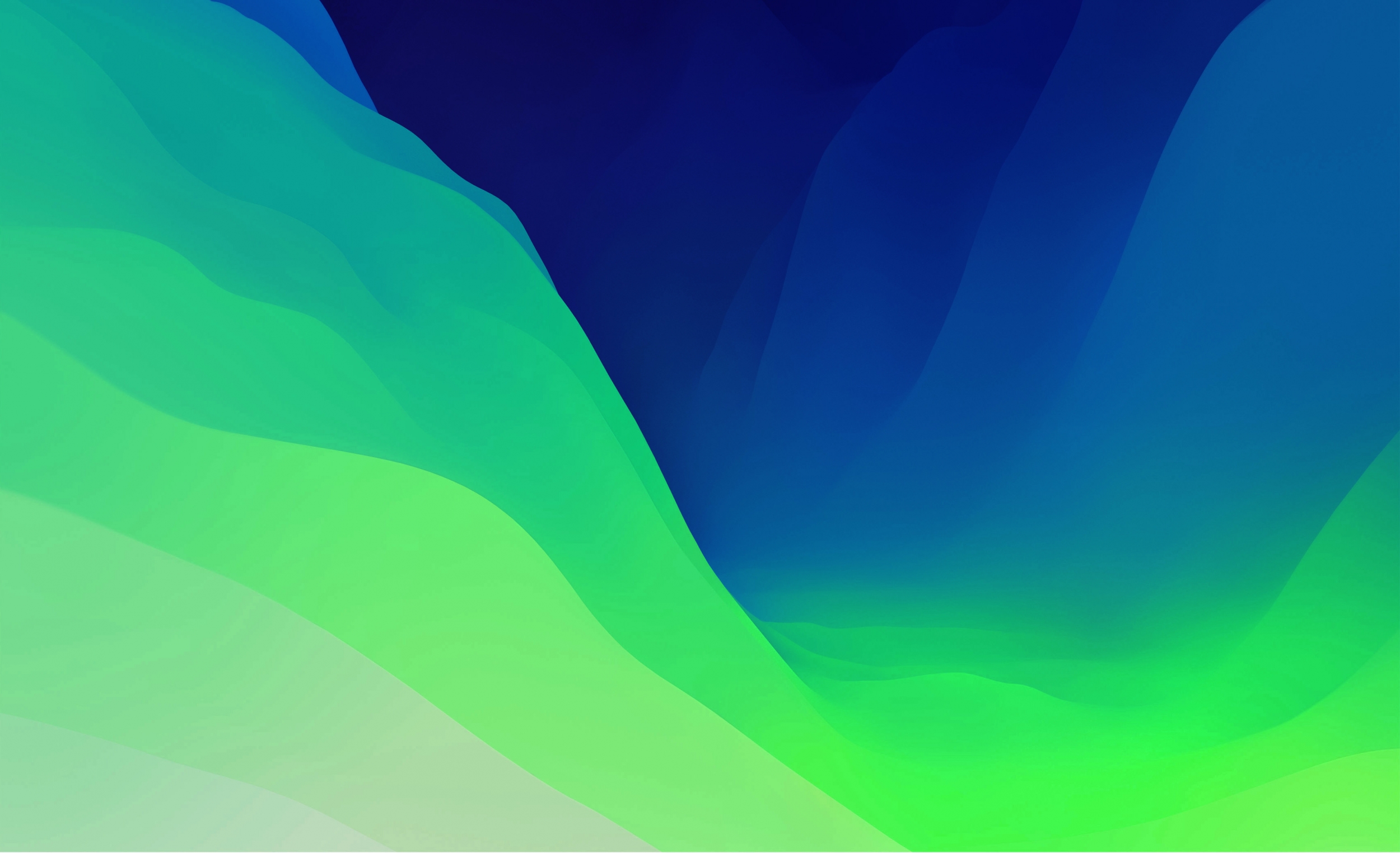 macOS Monterey Green And Blue Wallpaper 