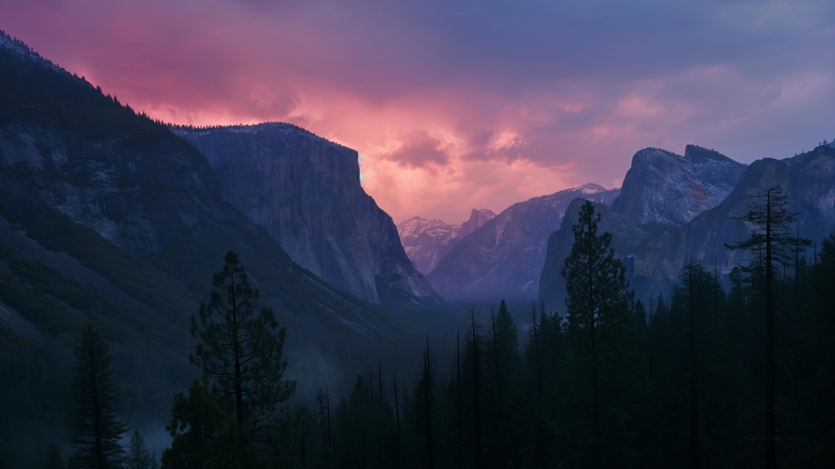 Dramatic Mountain Landscape OSX 5K Yosemite Stock wallpaper for Apple iPhone, Apple Watch, Mac, iPad and Apple Watch