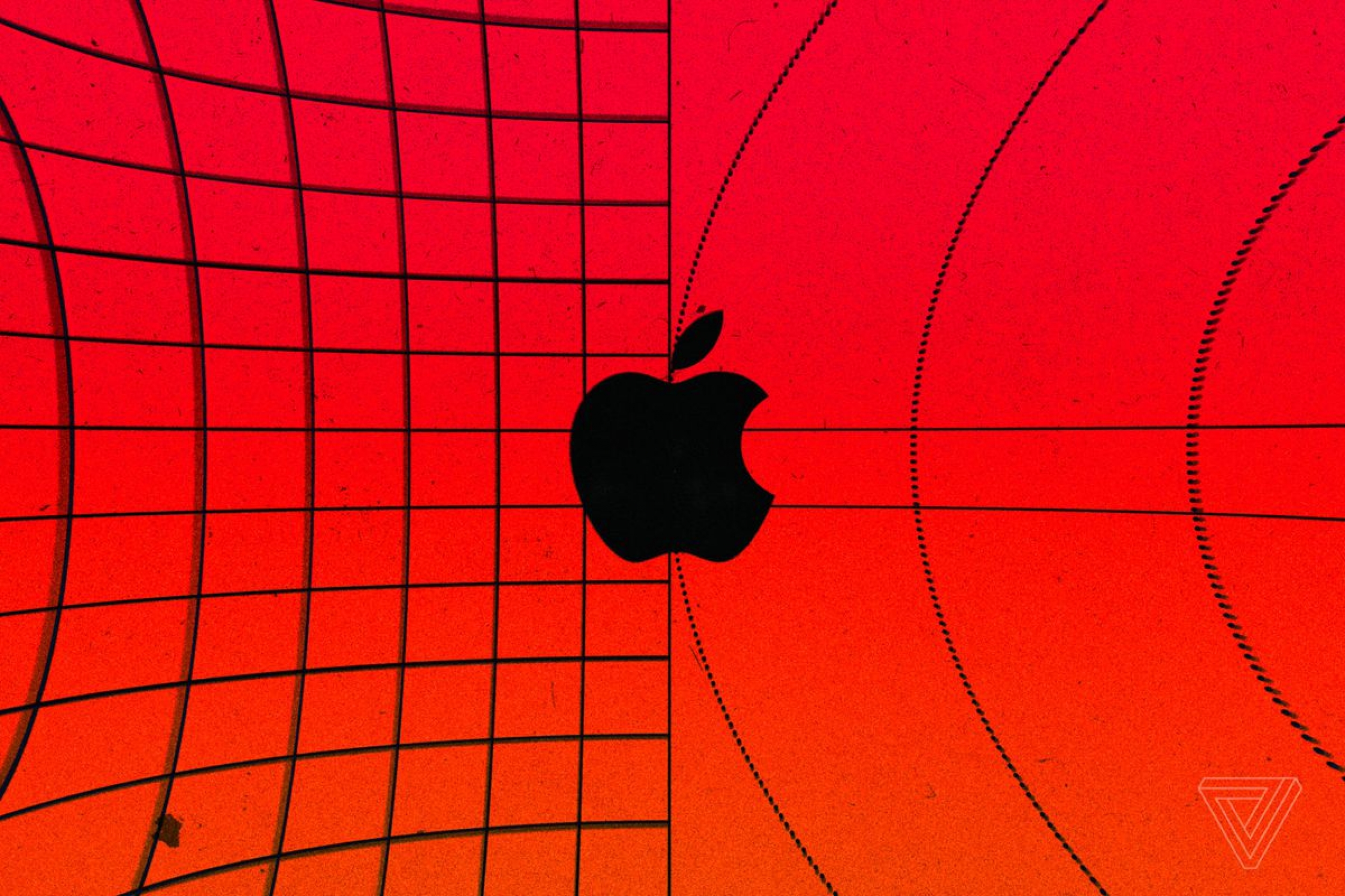 Apple Logo Red wallpaper for Apple iPhone, Mac, iPad and more