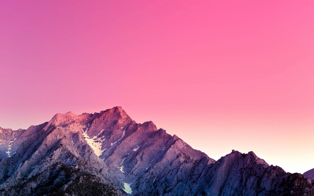 Pink Mountaintop MacBook