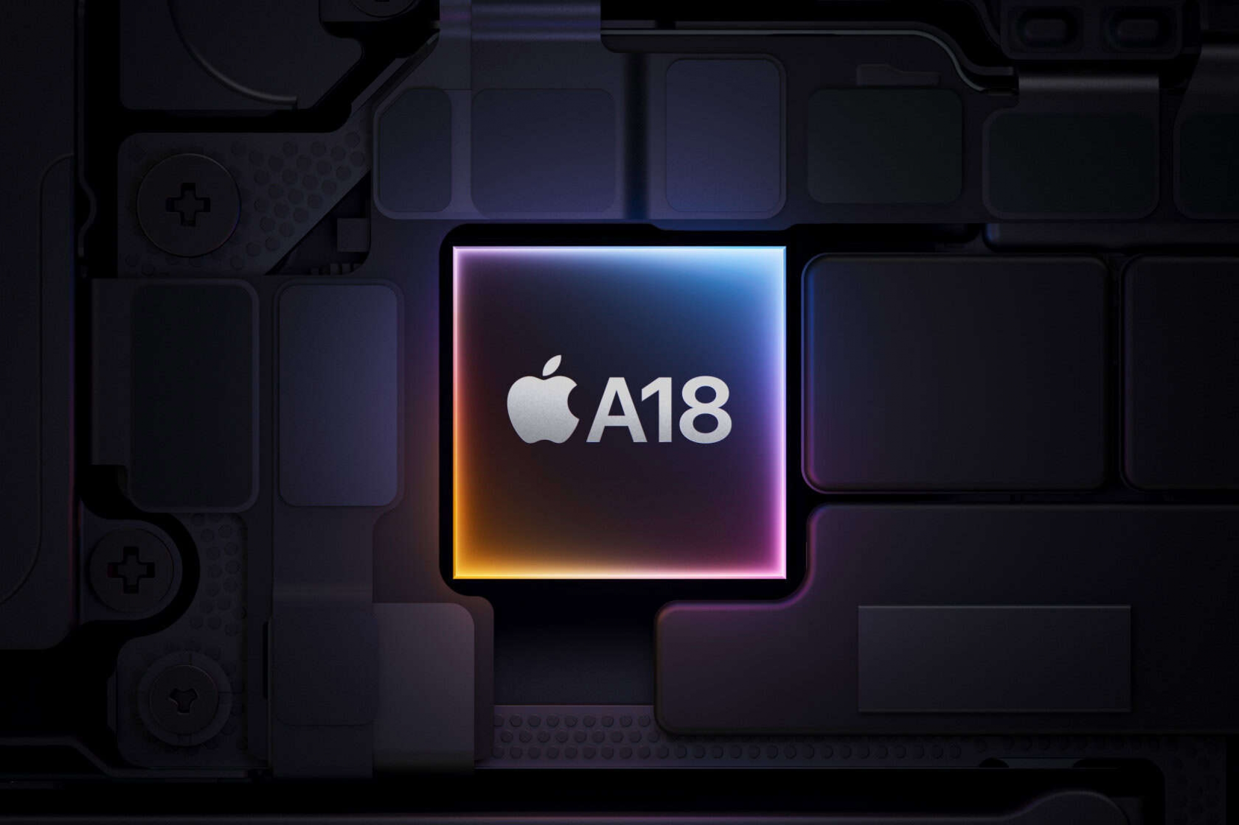 A18 Chip Glowing Apple iPhone 16