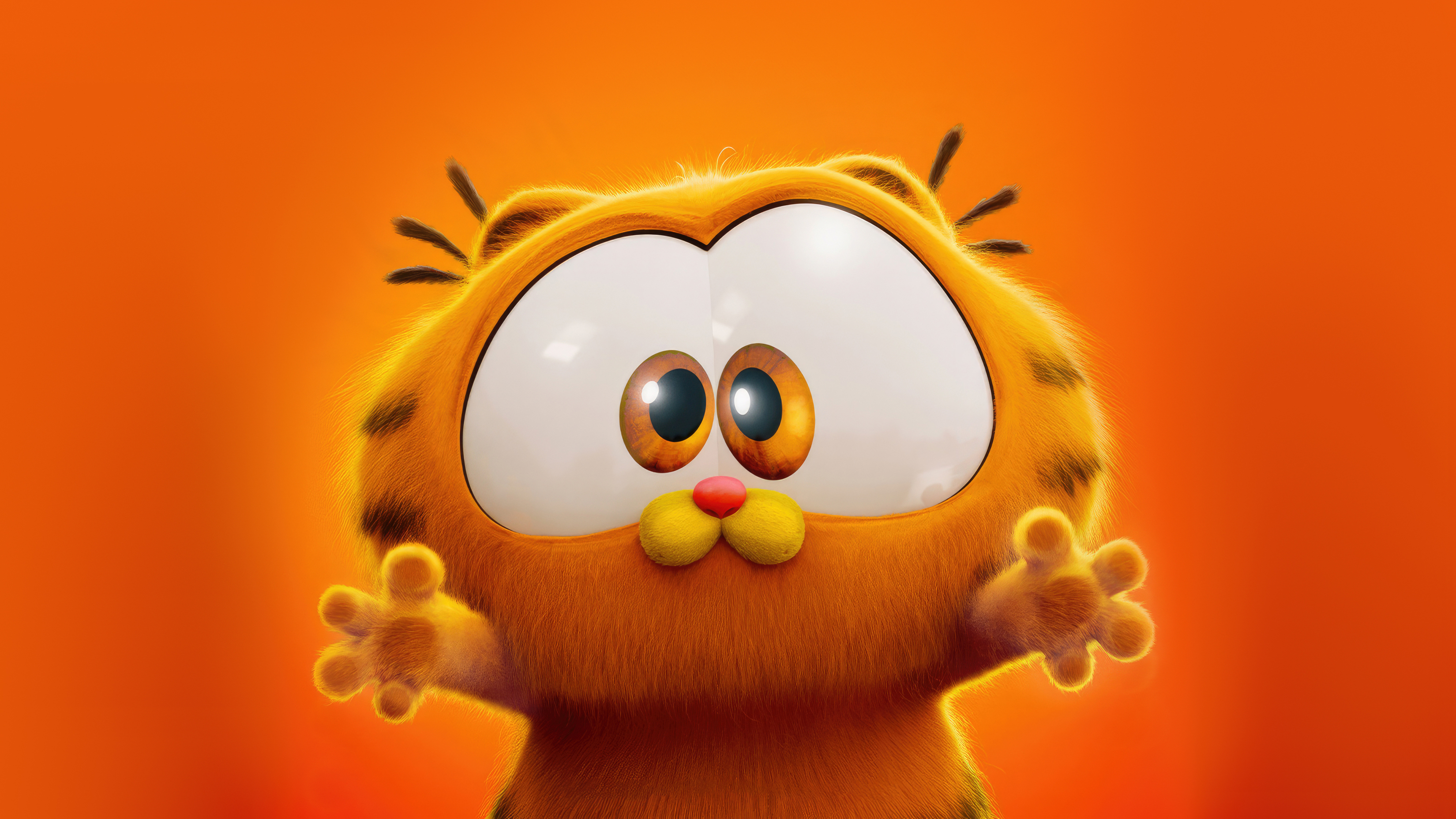 Adorable Baby Garfield TV Show Movie 8K Ultra-HD Ultra HD Computer Desktop Image Screensavers Wallpapers Backgrounds Backdrops Display Image Theme 4K Mac And PC