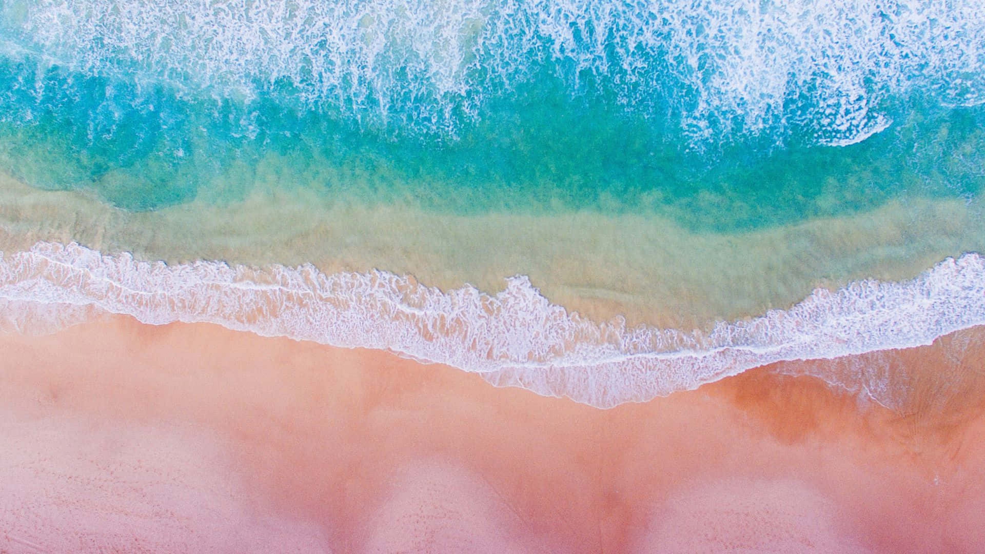 Aerial Beach From Above Droneshot wallpaper for Apple iPhone, Apple Watch, Mac, iPad and Apple Watch