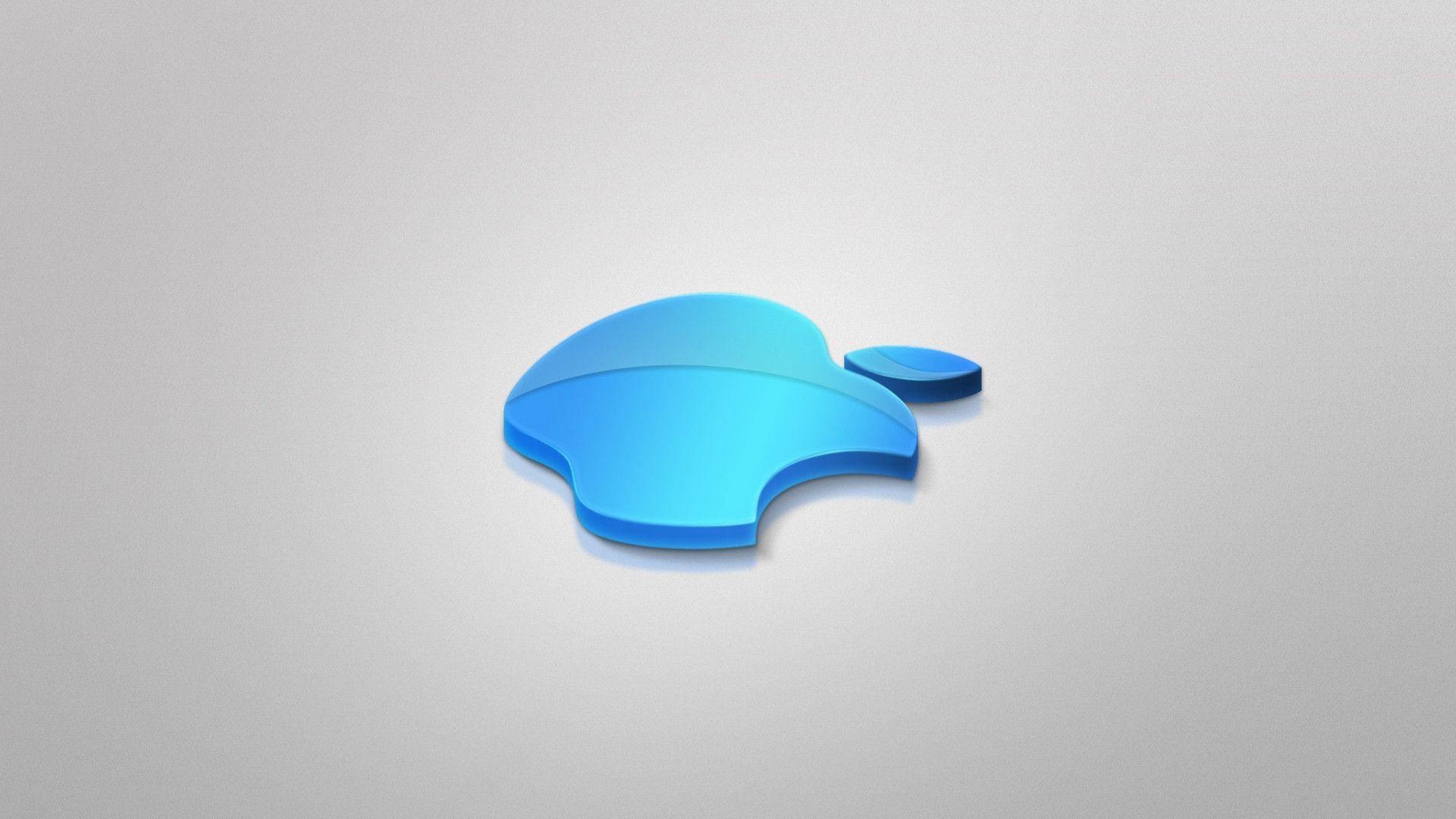 Apple Logo 3D Glass Digital Art Glossy Flat wallpaper for Apple iPhone, Apple Watch, Mac, iPad and Apple Watch