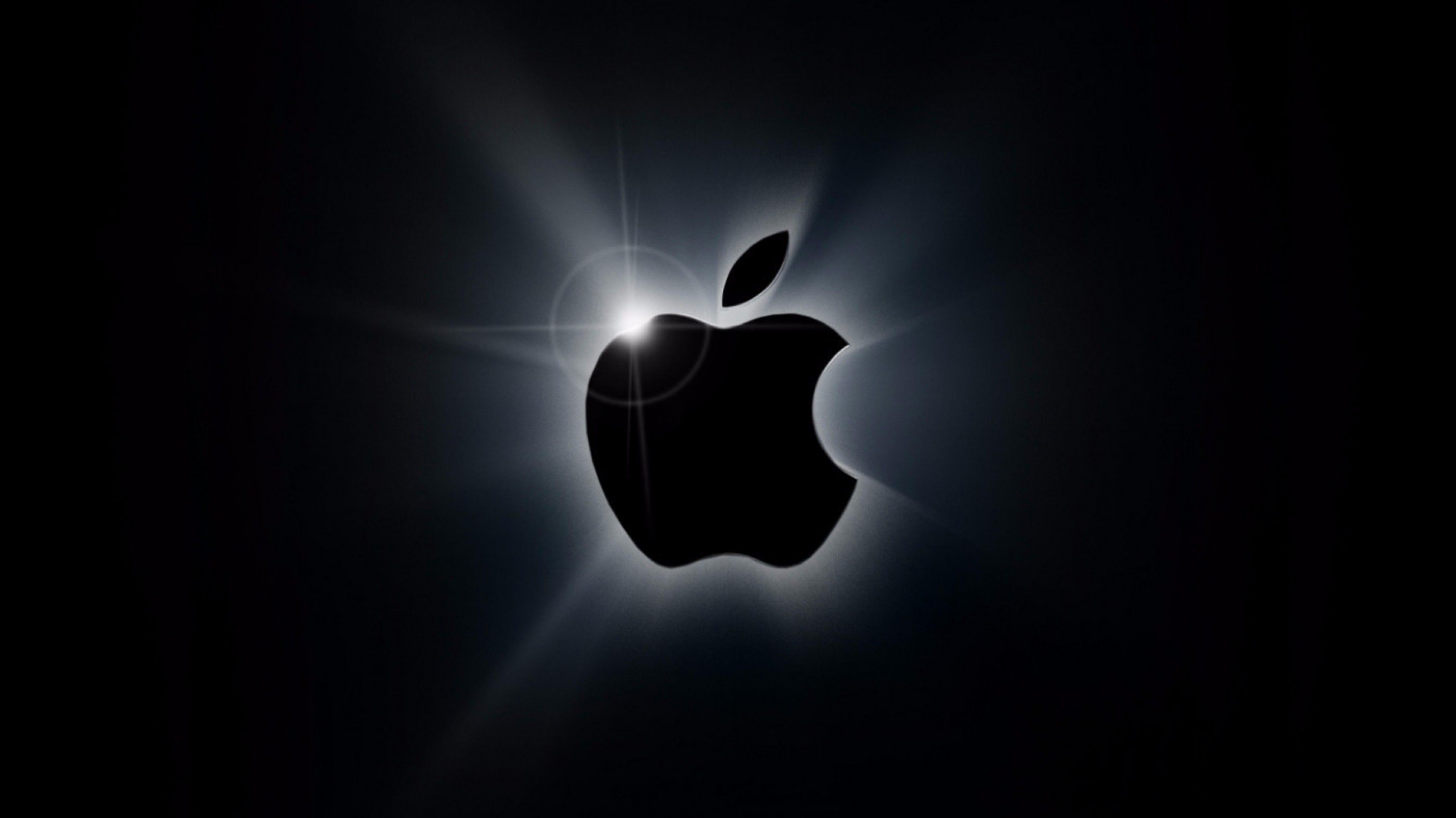 Apple Inc Logo Glowing Sparkle Dark wallpaper for Apple iPhone, Apple Watch, Mac, iPad and Apple Watch