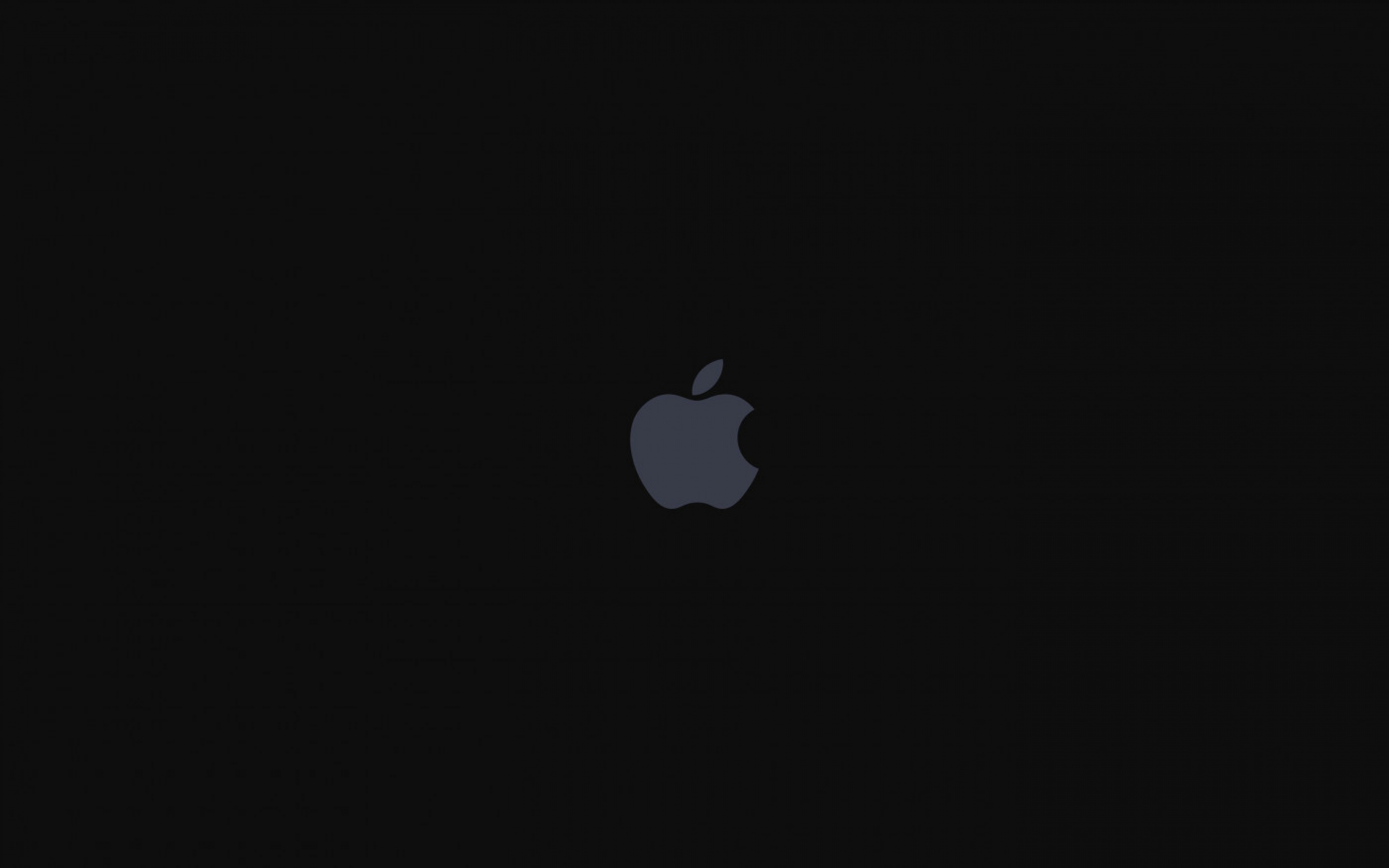 Apple Logo Grey On Black wallpaper for Apple iPhone, Apple Watch, Mac, iPad and Apple Watch