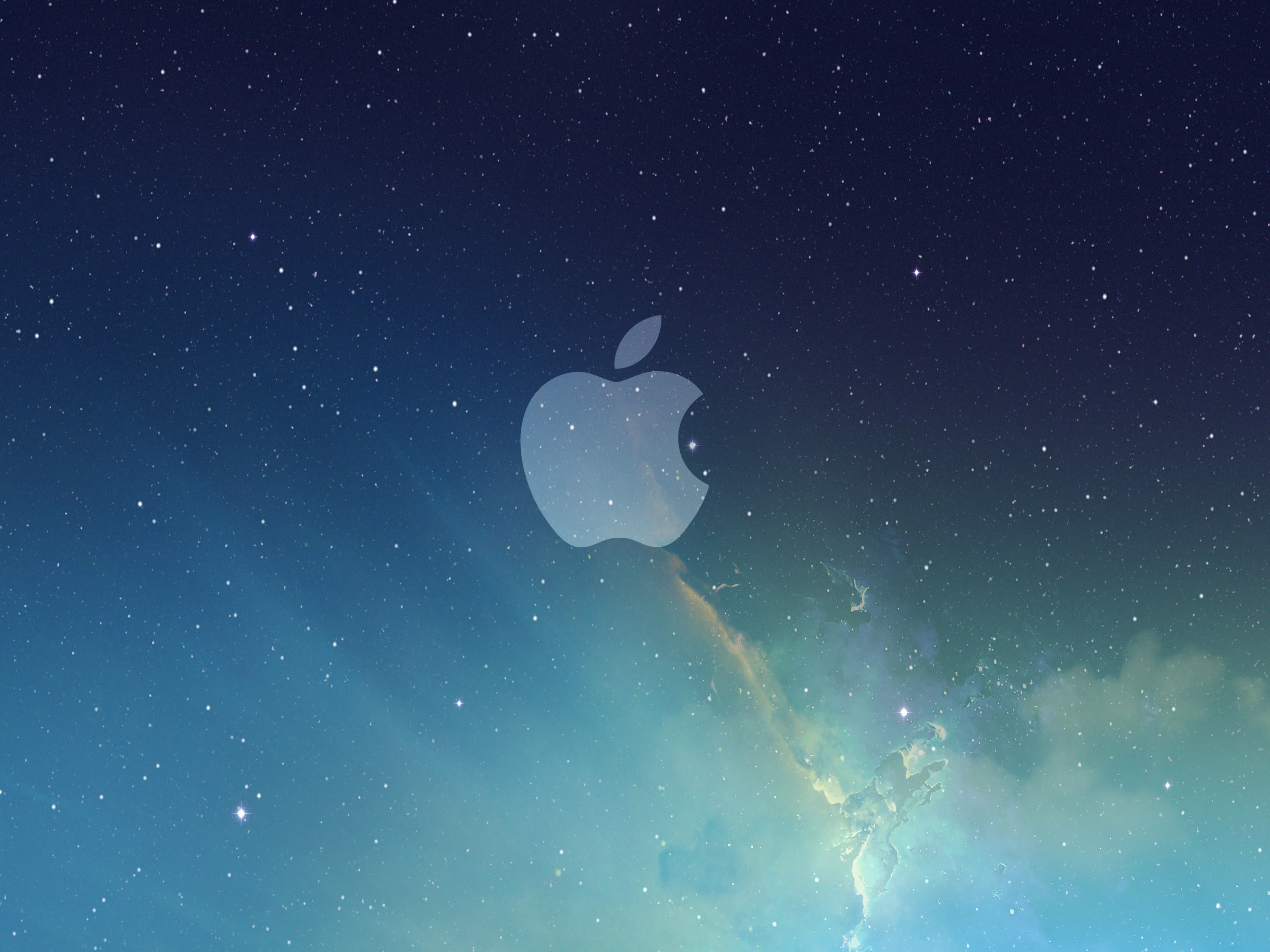 Apple Logo iOS 7 Stock wallpaper for Apple iPhone, Apple Watch, Mac, iPad and Apple Watch