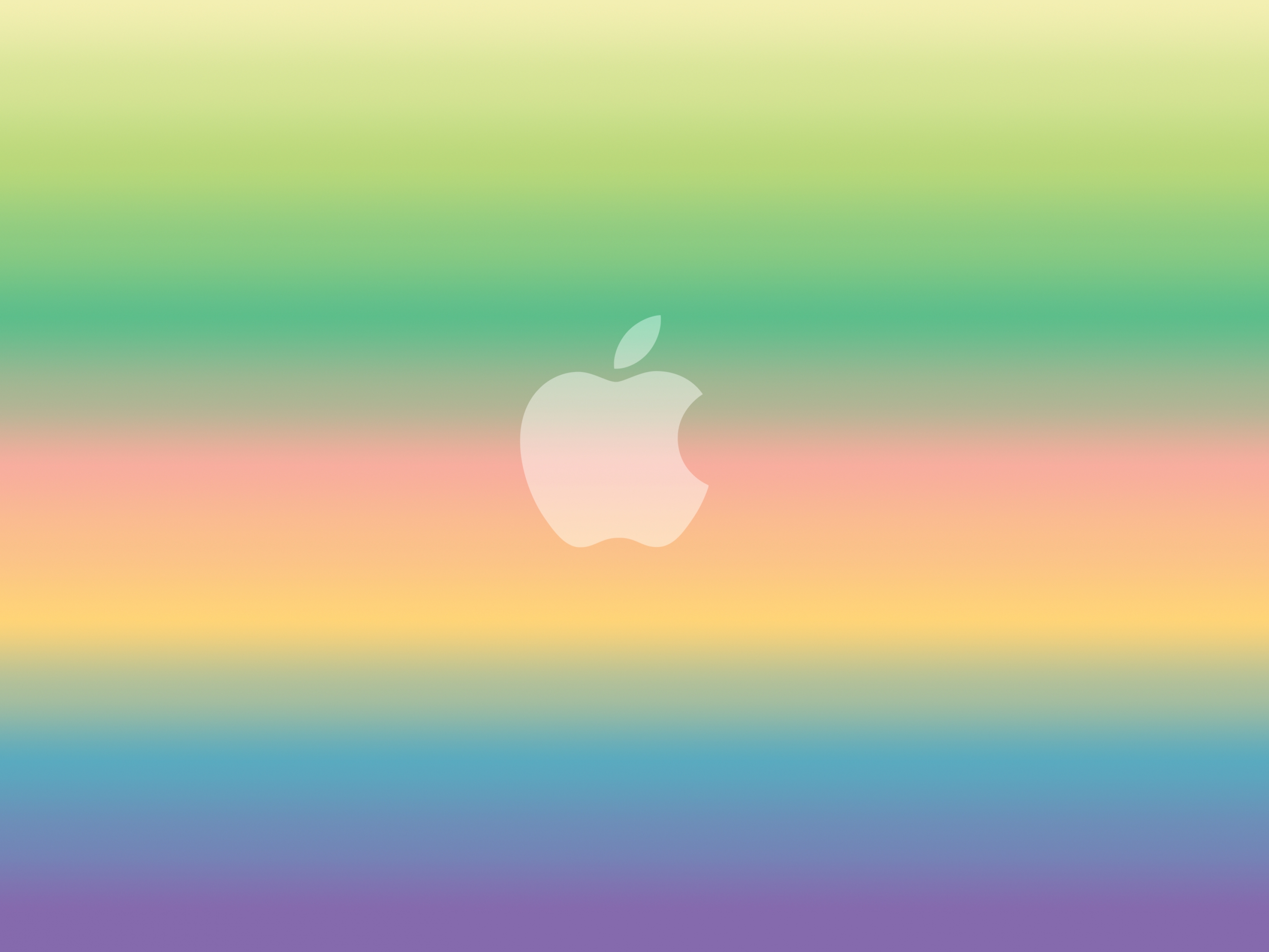 Apple Logo On A Rainbow Gradient Backdrop wallpaper for Apple iPhone, Apple Watch, Mac, iPad and Apple Watch