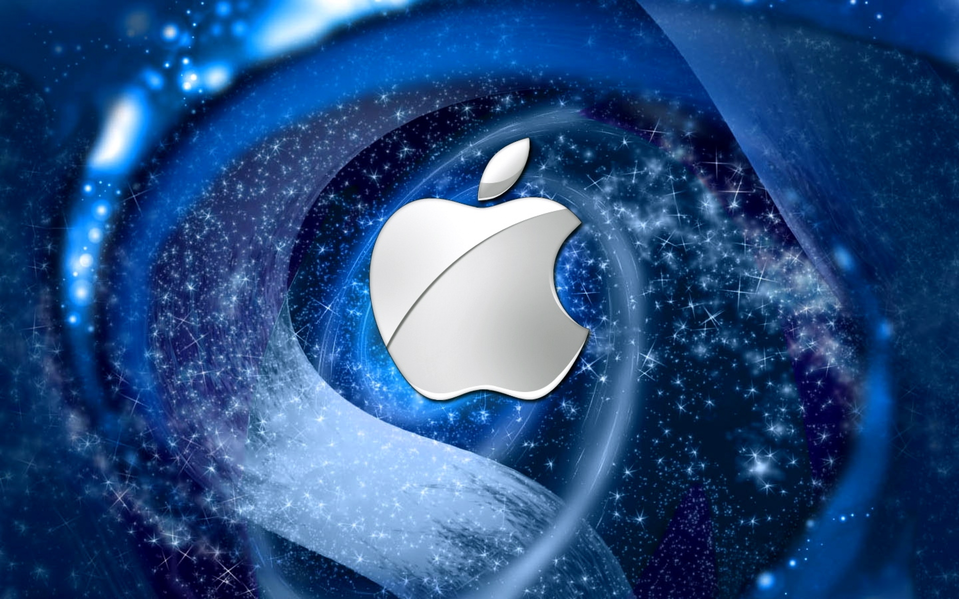 Apple Logo Winter Seasonal Christmas 3D Metallic