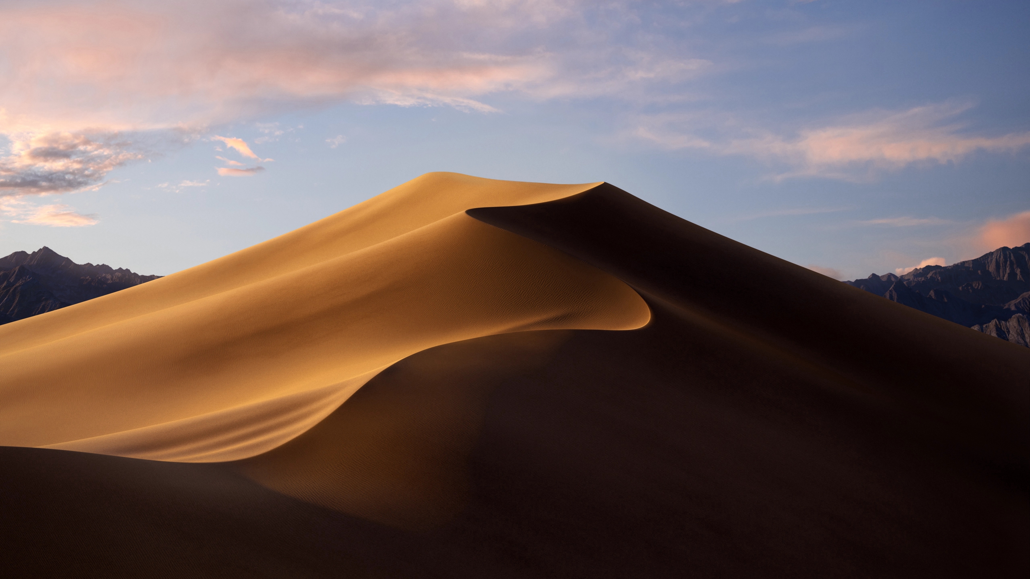 Apple macOS Mojave Stock Desert At Dusk