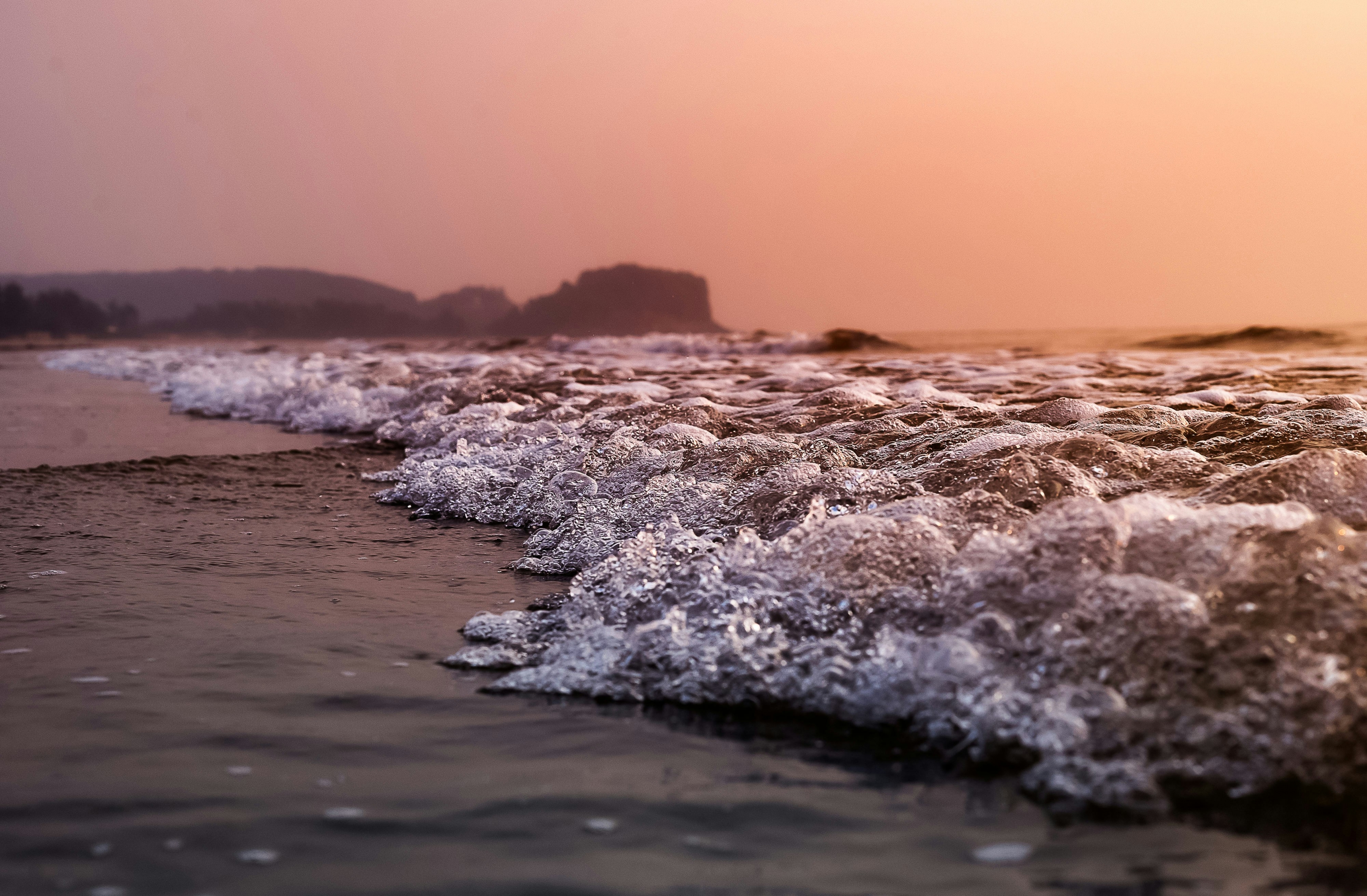 Beach Waves Closeup wallpaper for Apple iPhone, Apple Watch, Mac, iPad and Apple Watch