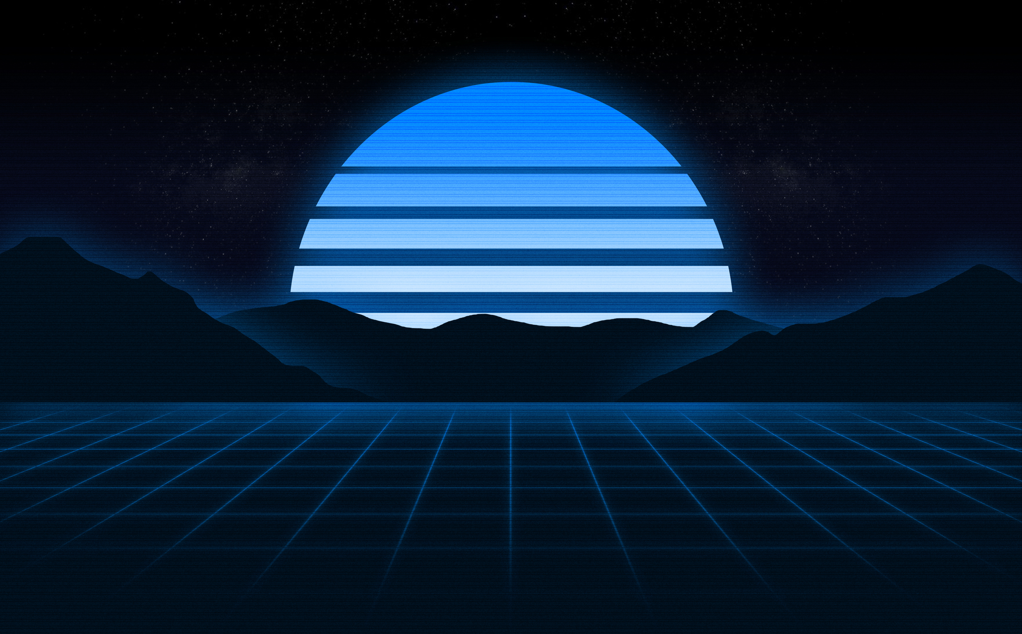 Blue Aesthetic Synthwave