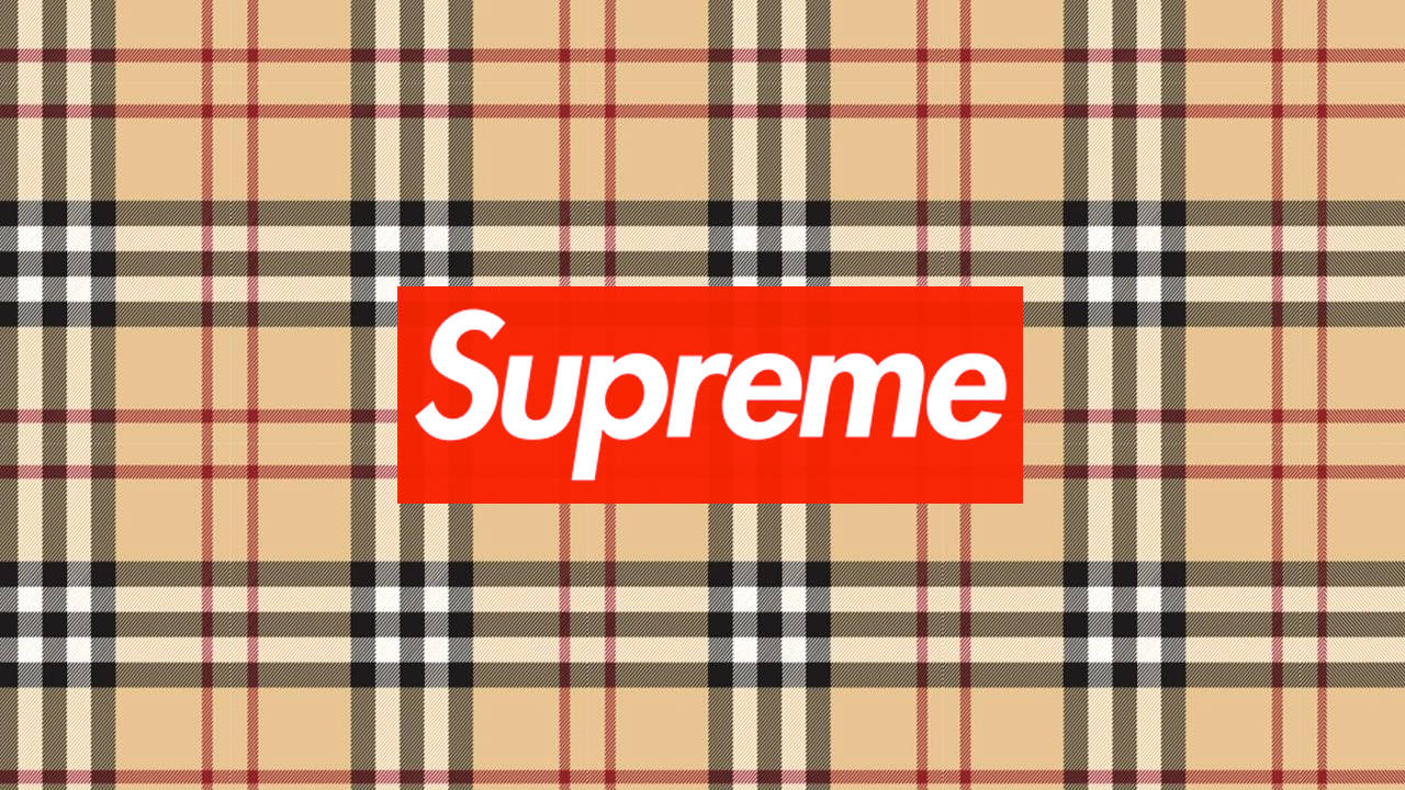 Burberry Pattern Supreme Logo — Download Free Mac or PC Wallpapers