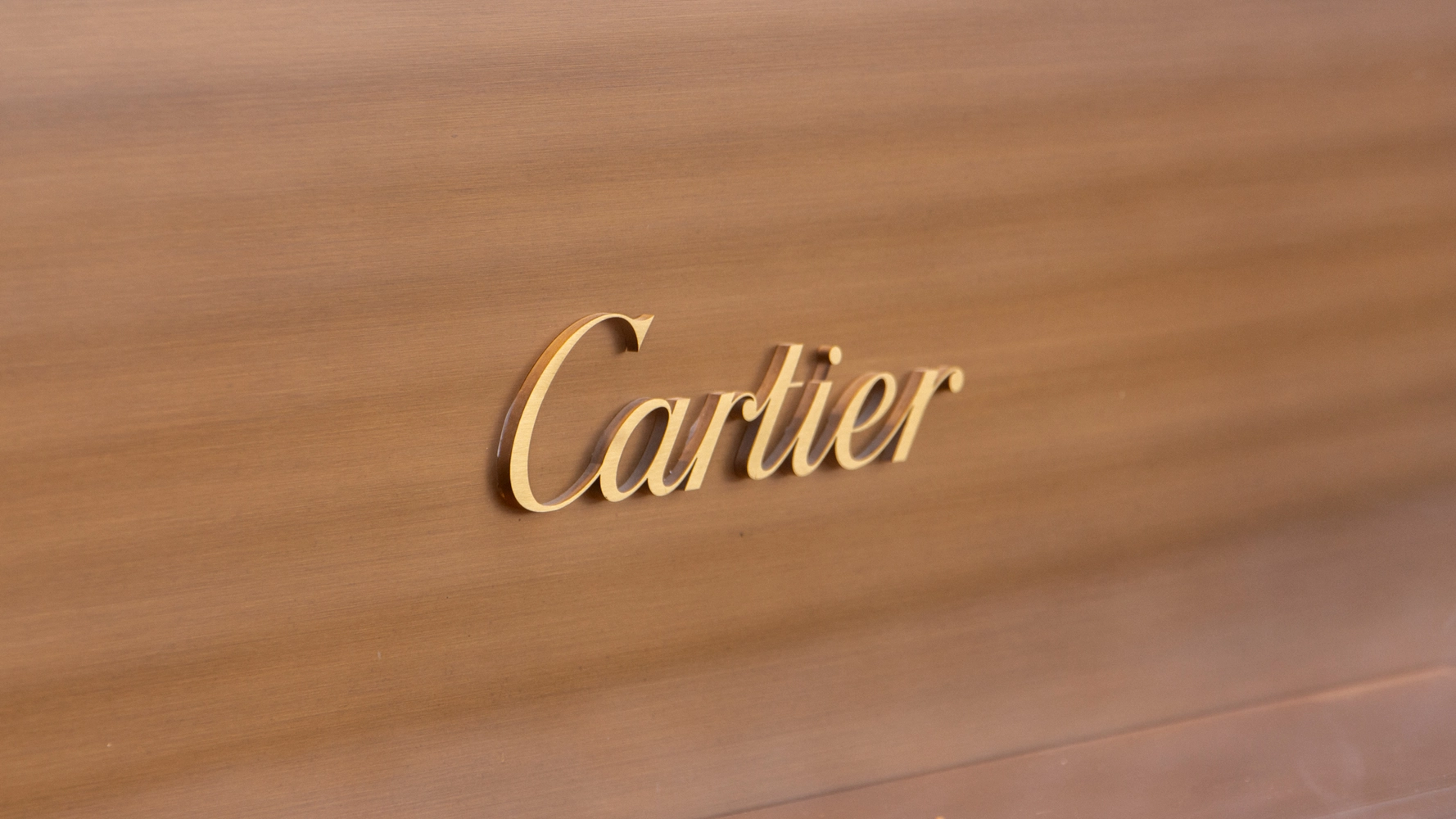 Cartier Luxury Brand Logo 3D Gold