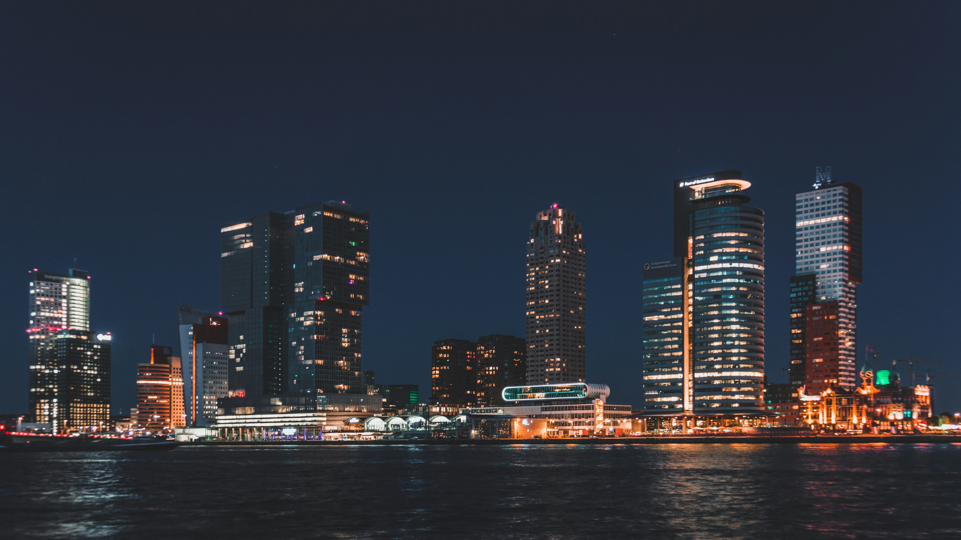 City Skyline At Night