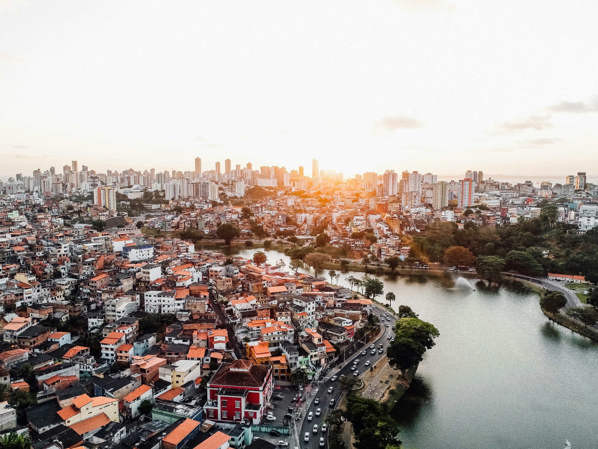 Cityscape With River