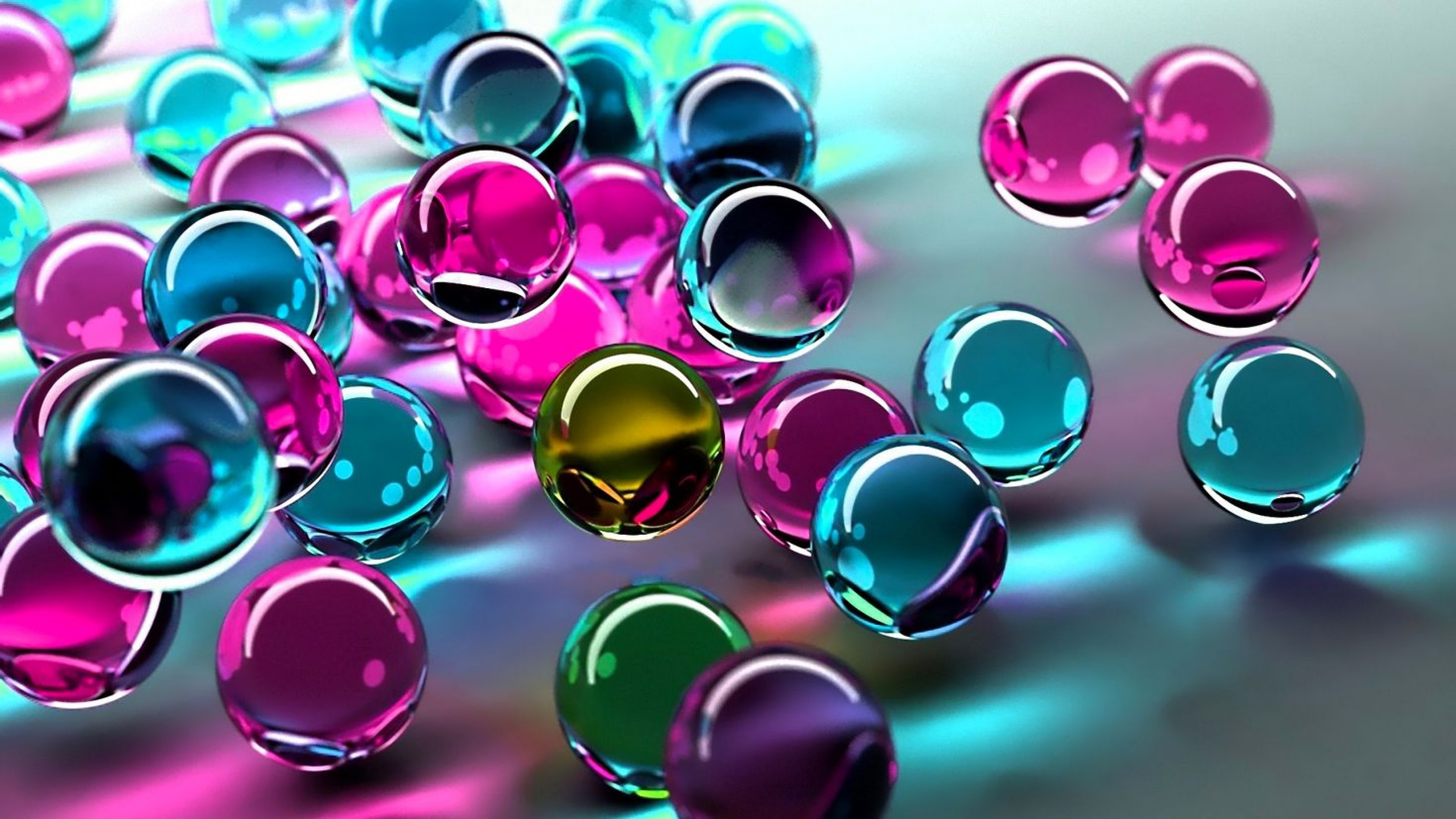 Colorful Marbles 3D Rendered Digital wallpaper for Apple iPhone, Apple Watch, Mac, iPad and Apple Watch