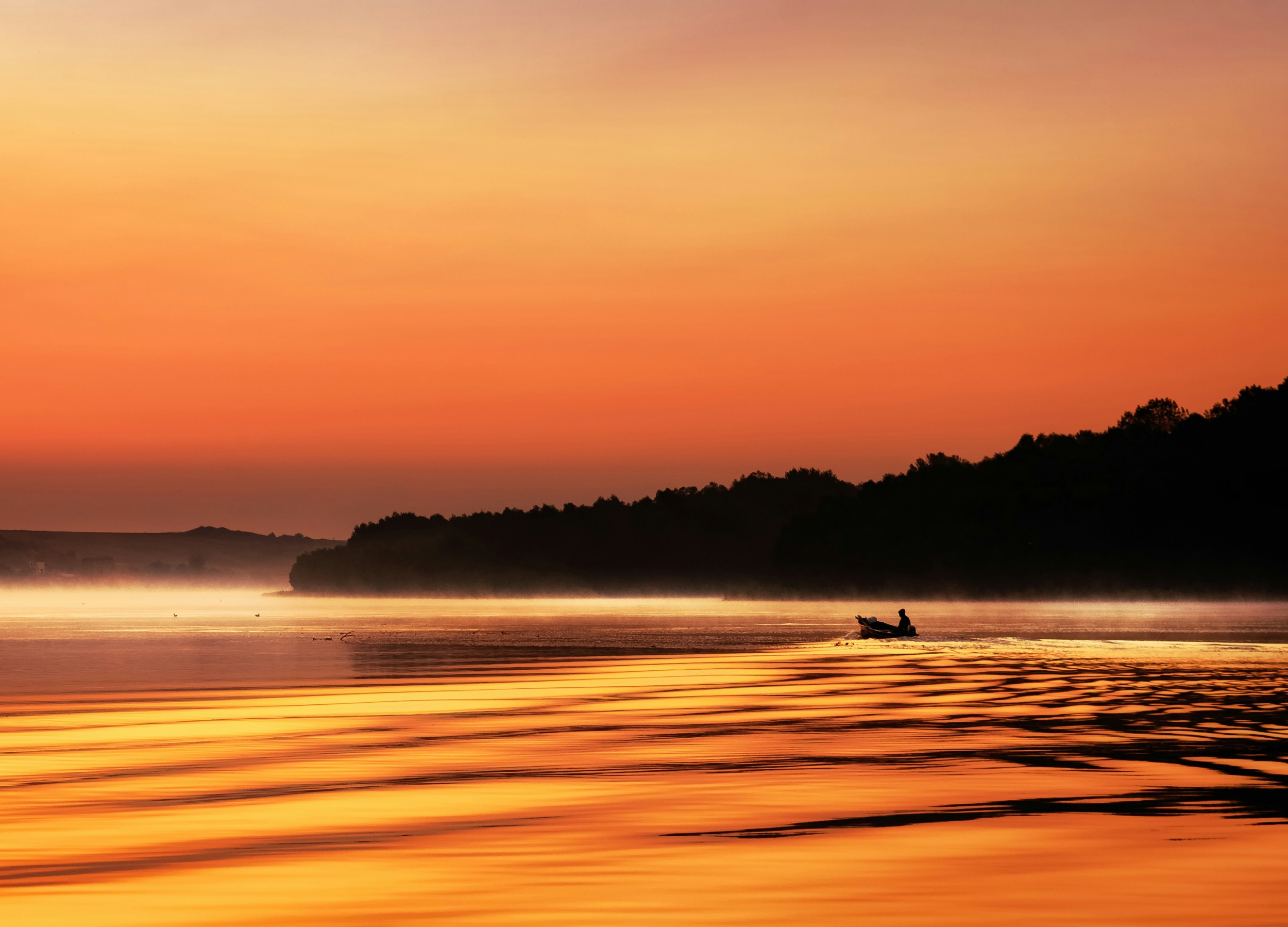 Colorful Orange Sunset At The Bay wallpaper for Apple iPhone, Apple Watch, Mac, iPad and Apple Watch