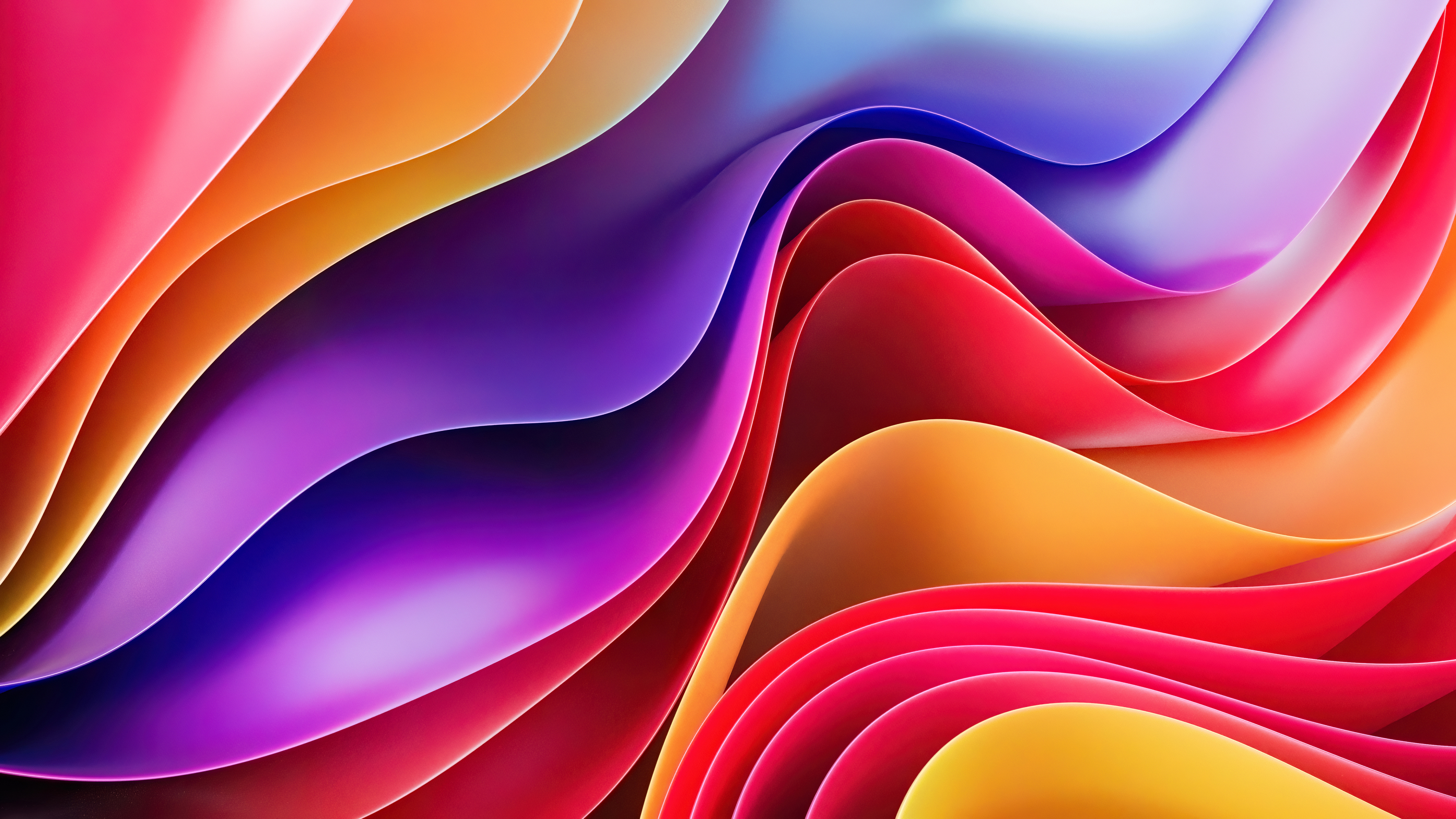 Colorful Waves Rainbow Top Free 4K 6K 8K Desktop Wallpapers For Mac Windows PC And Linux Ultra HD High Resolution Definition Screensavers Backdrops Backgrounds wallpaper for Apple iPhone, Apple Watch, Mac, iPad and Apple Watch